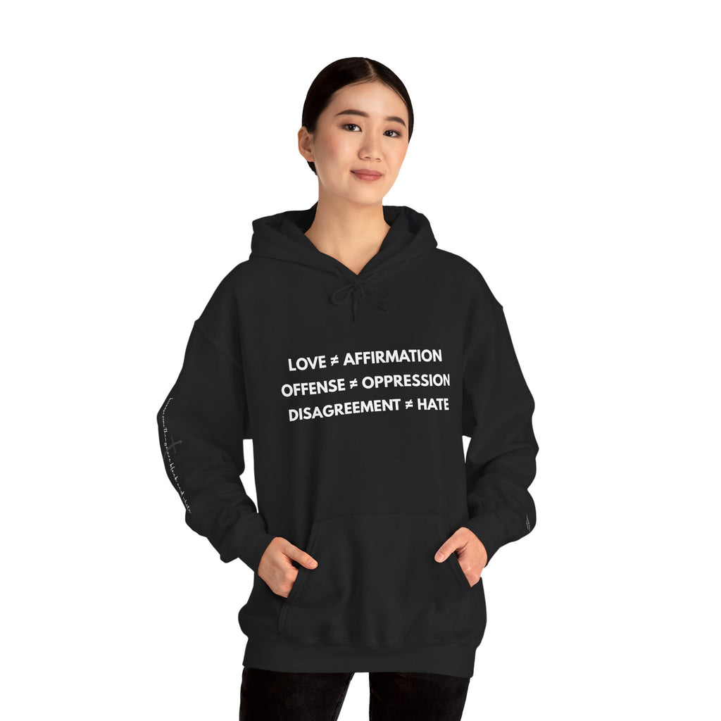"FALSE EQUATION" Hoodie – Bold Edition • Free Speech Series