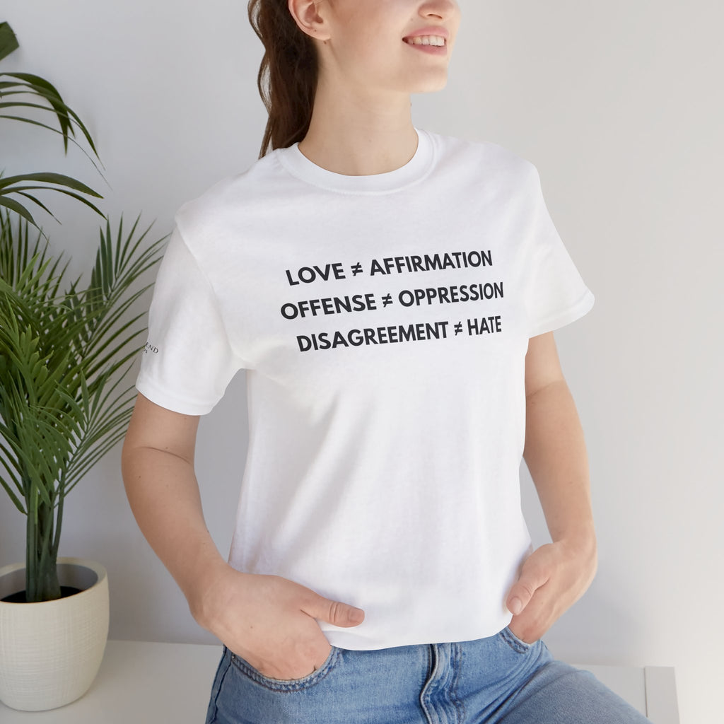 "FALSE EQUATION” Tee – Bold Edition • Free Speech Series