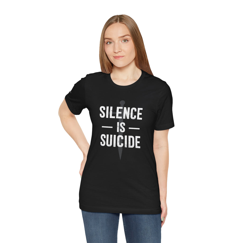 "SILENCE IS SUICIDE" Tee – Bold Edition • Free Speech Series