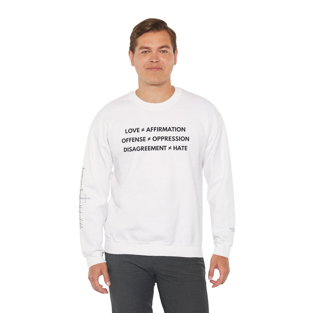 "FALSE EQUATION" Sweatshirt – Bold Edition • Free Speech Series