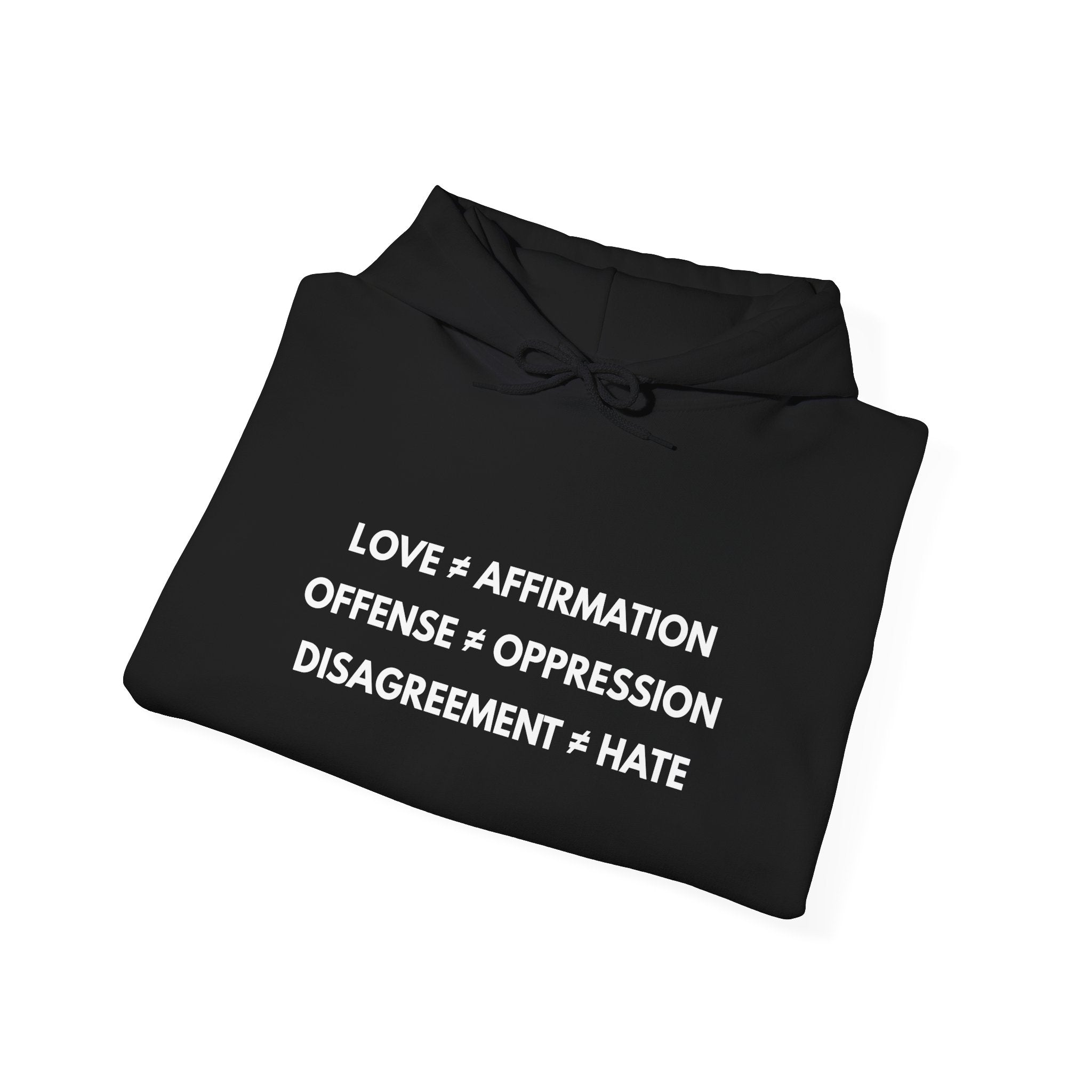 "FALSE EQUATION" Hoodie – Bold Edition • Free Speech Series