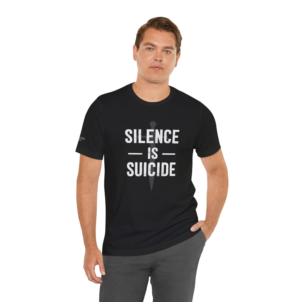 "SILENCE IS SUICIDE" Tee – Bold Edition • Free Speech Series