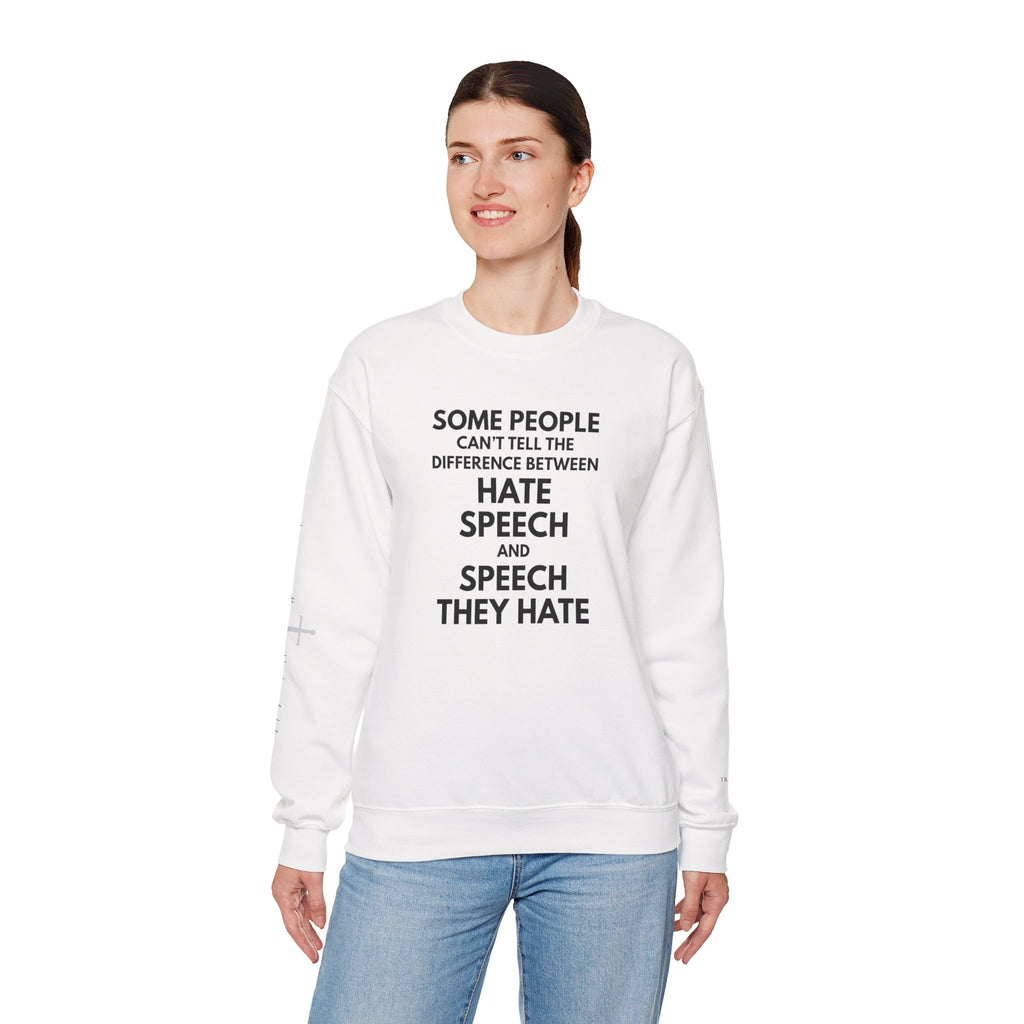 "SPEECH THEY HATE" Sweatshirt – Bold Edition • Free Speech Series