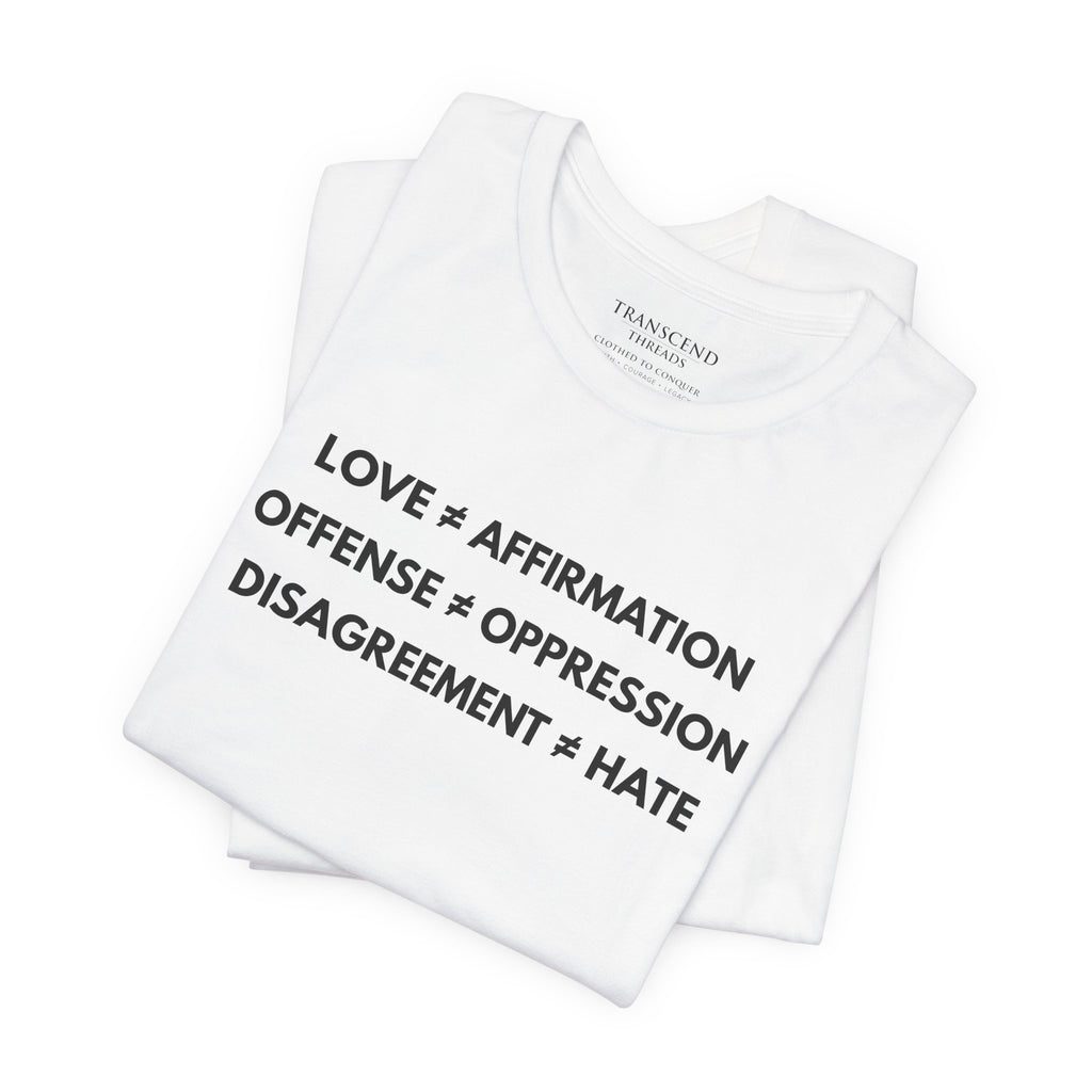 "FALSE EQUATION” Tee – Bold Edition • Free Speech Series