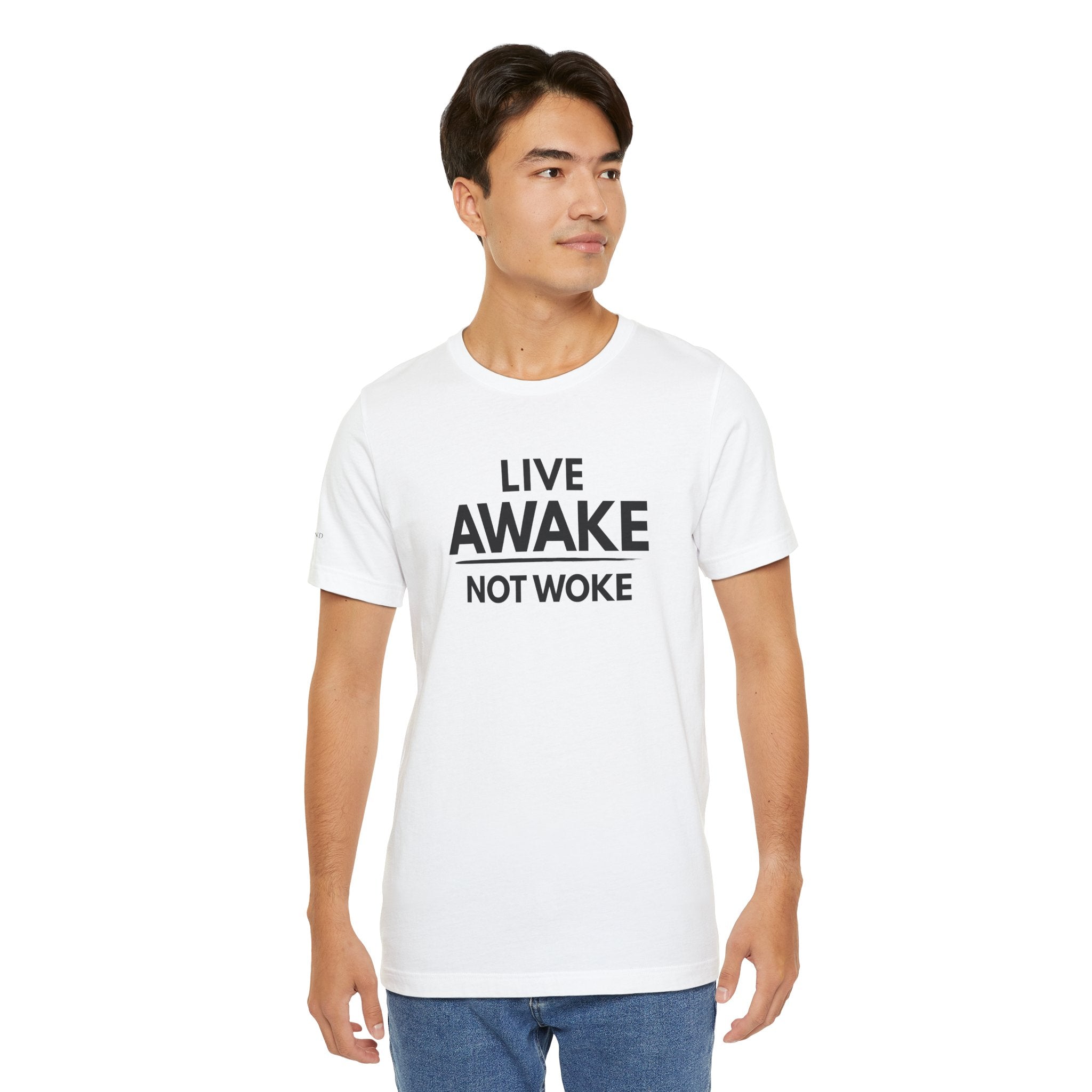 "LIVE AWAKE" Tee – Bold Edition • Free Speech Series