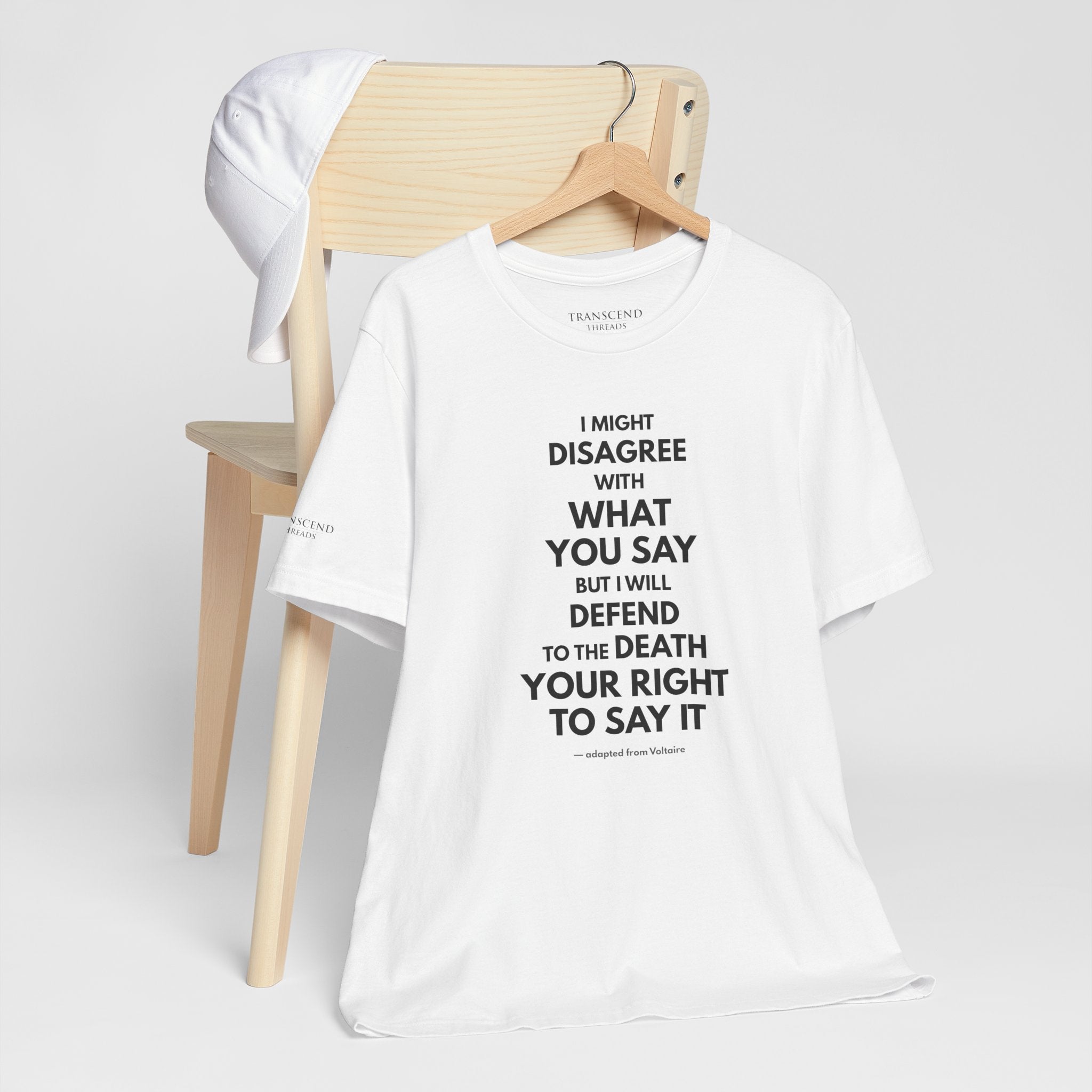 "DISAGREE BUT DEFEND" Tee – Bold Edition • Free Speech Series