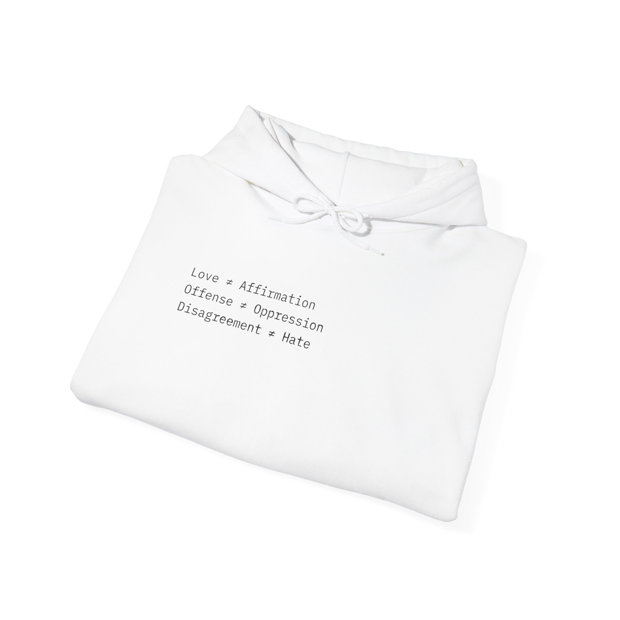 "FALSE EQUATION" Hoodie – Thinker Edition • Free Speech Series