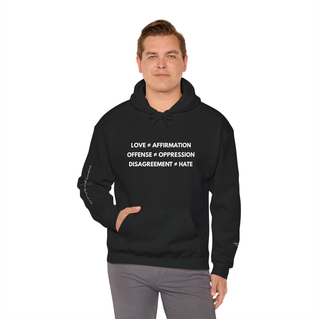 "FALSE EQUATION" Hoodie – Bold Edition • Free Speech Series