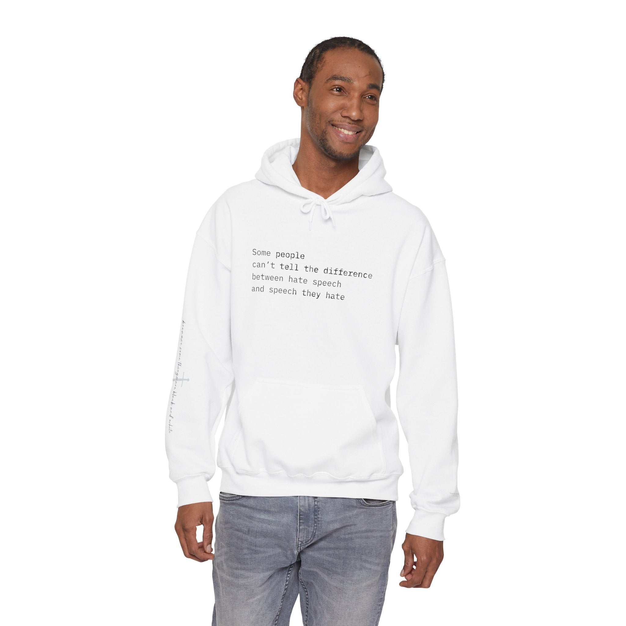"SPEECH THEY HATE" Hoodie – Thinker Edition • Free Speech Series