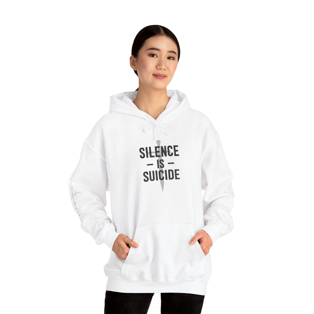"SILENCE IS SUICIDE" Hoodie – Bold Edition • Free Speech Series