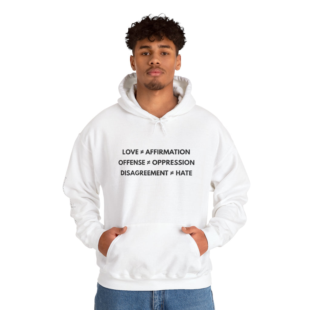 "FALSE EQUATION" Hoodie – Bold Edition • Free Speech Series
