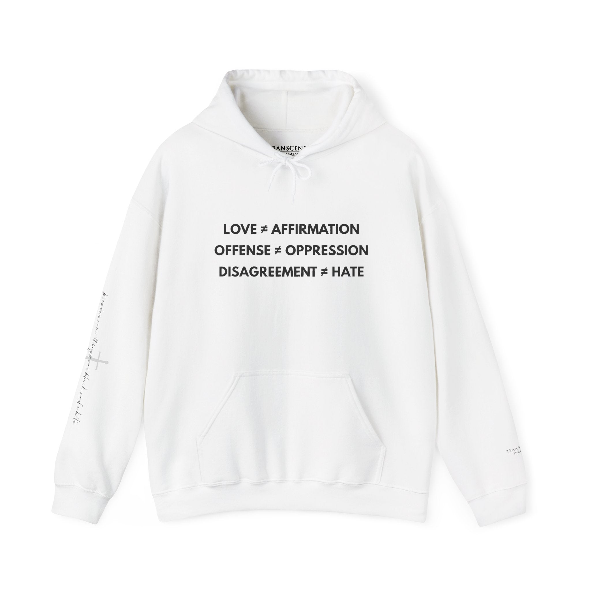 "FALSE EQUATION" Hoodie – Bold Edition • Free Speech Series