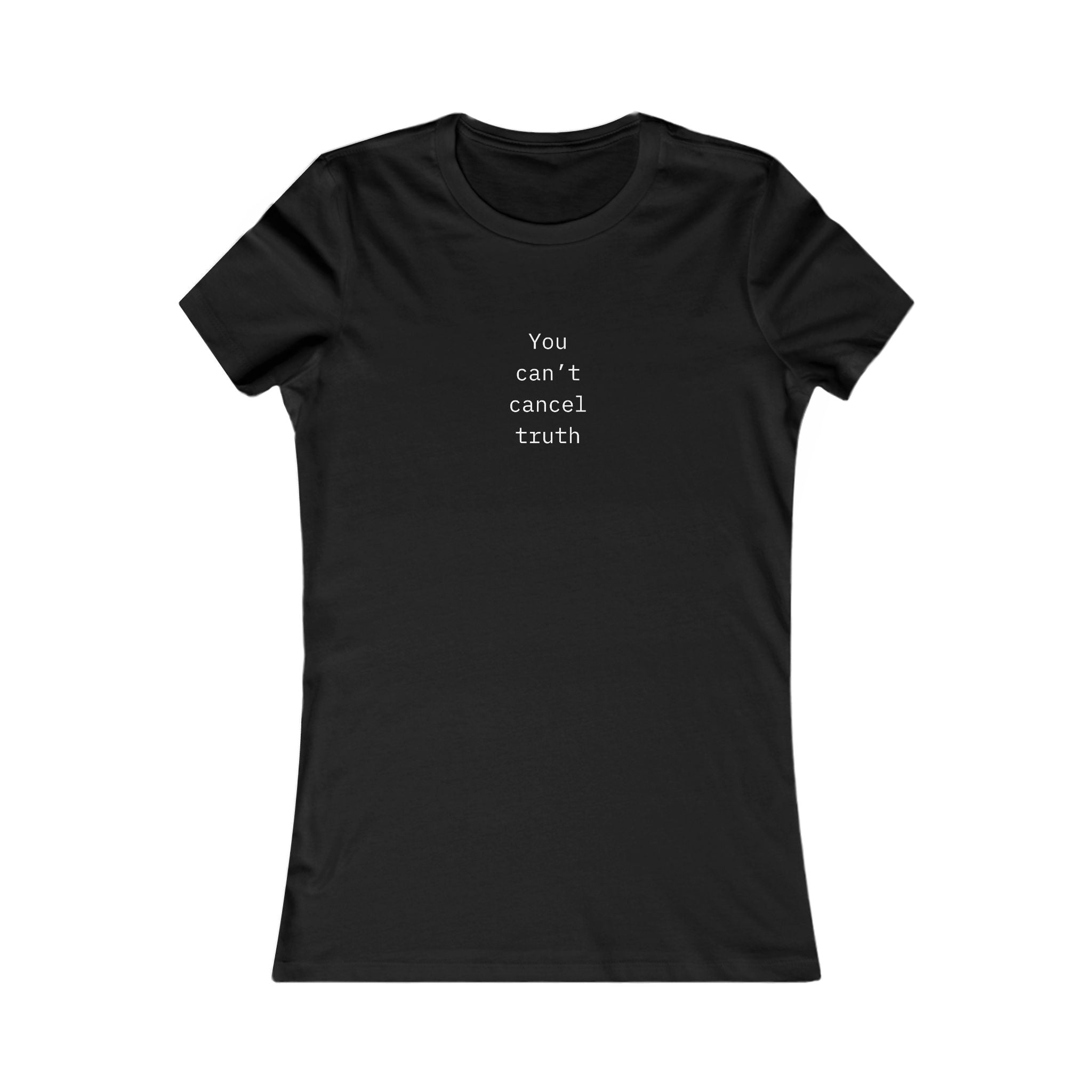 "CAN'T CANCEL TRUTH" Tee – Thinker Edition (Women’s Fit) • Free Speech Series