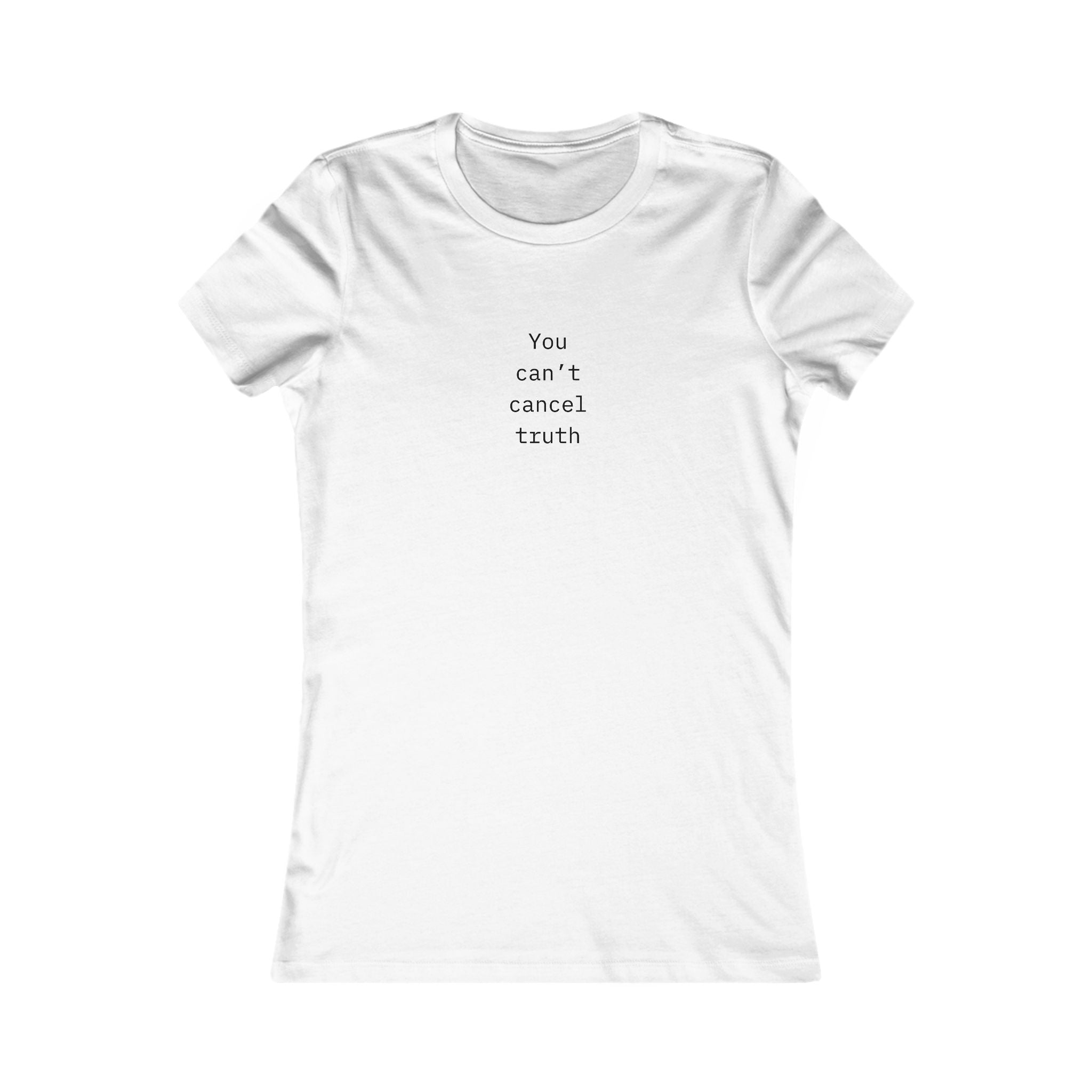 "CAN'T CANCEL TRUTH" Tee – Thinker Edition (Women’s Fit) • Free Speech Series