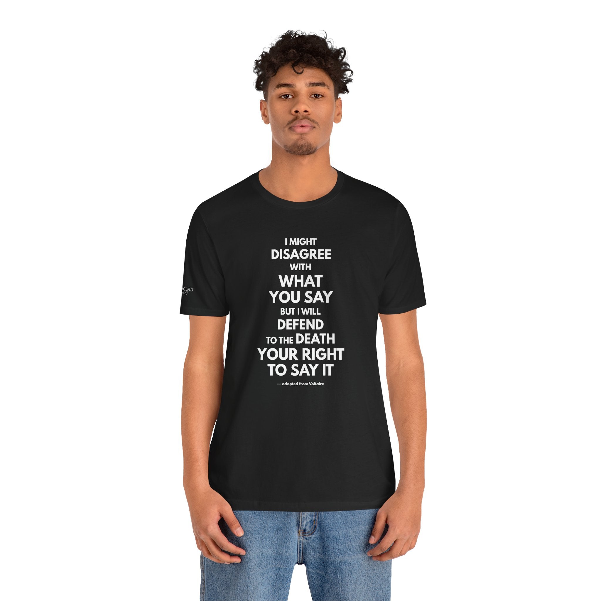 "DISAGREE BUT DEFEND" Tee – Bold Edition • Free Speech Series