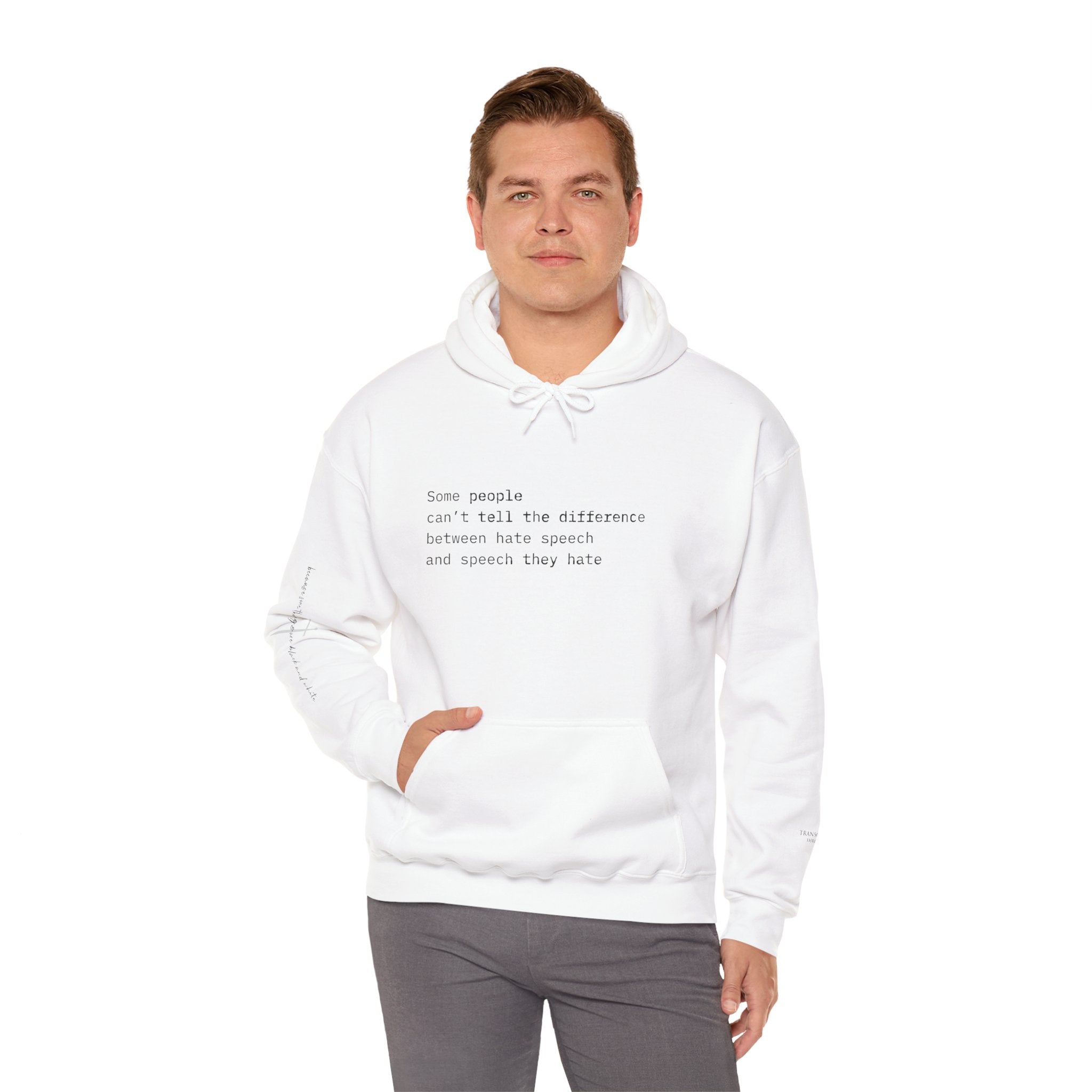 "SPEECH THEY HATE" Hoodie – Thinker Edition • Free Speech Series
