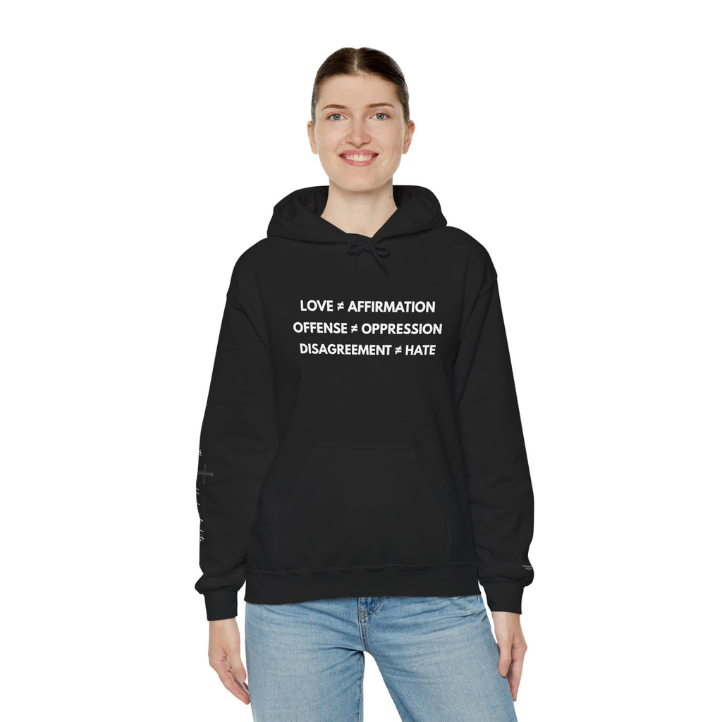 "FALSE EQUATION" Hoodie – Bold Edition • Free Speech Series