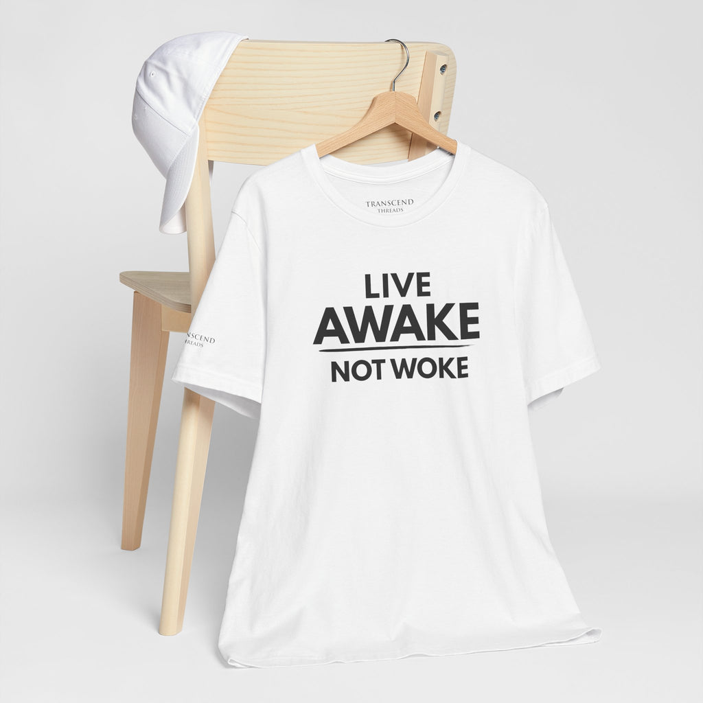"LIVE AWAKE" Tee – Bold Edition • Free Speech Series