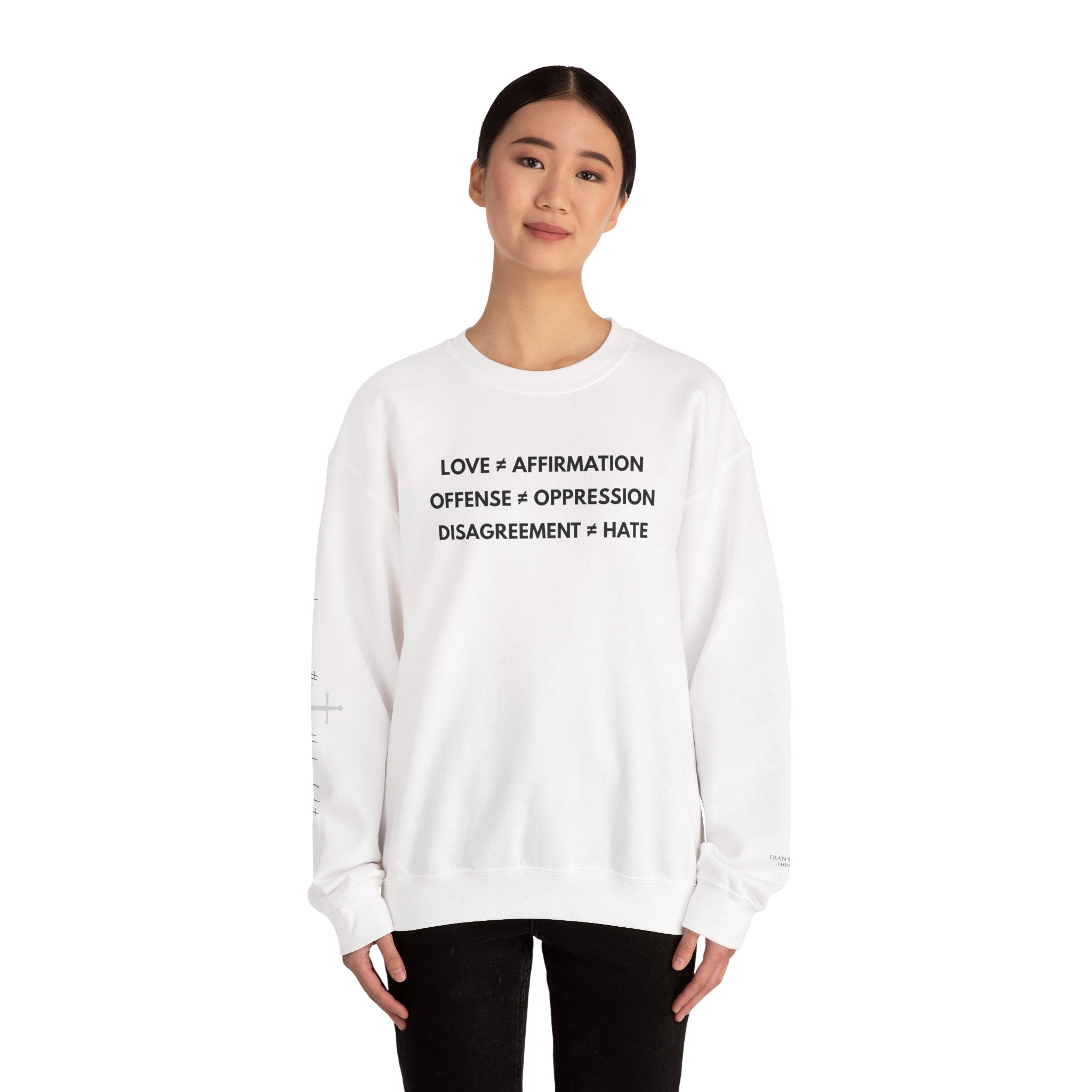 "FALSE EQUATION" Sweatshirt – Bold Edition • Free Speech Series
