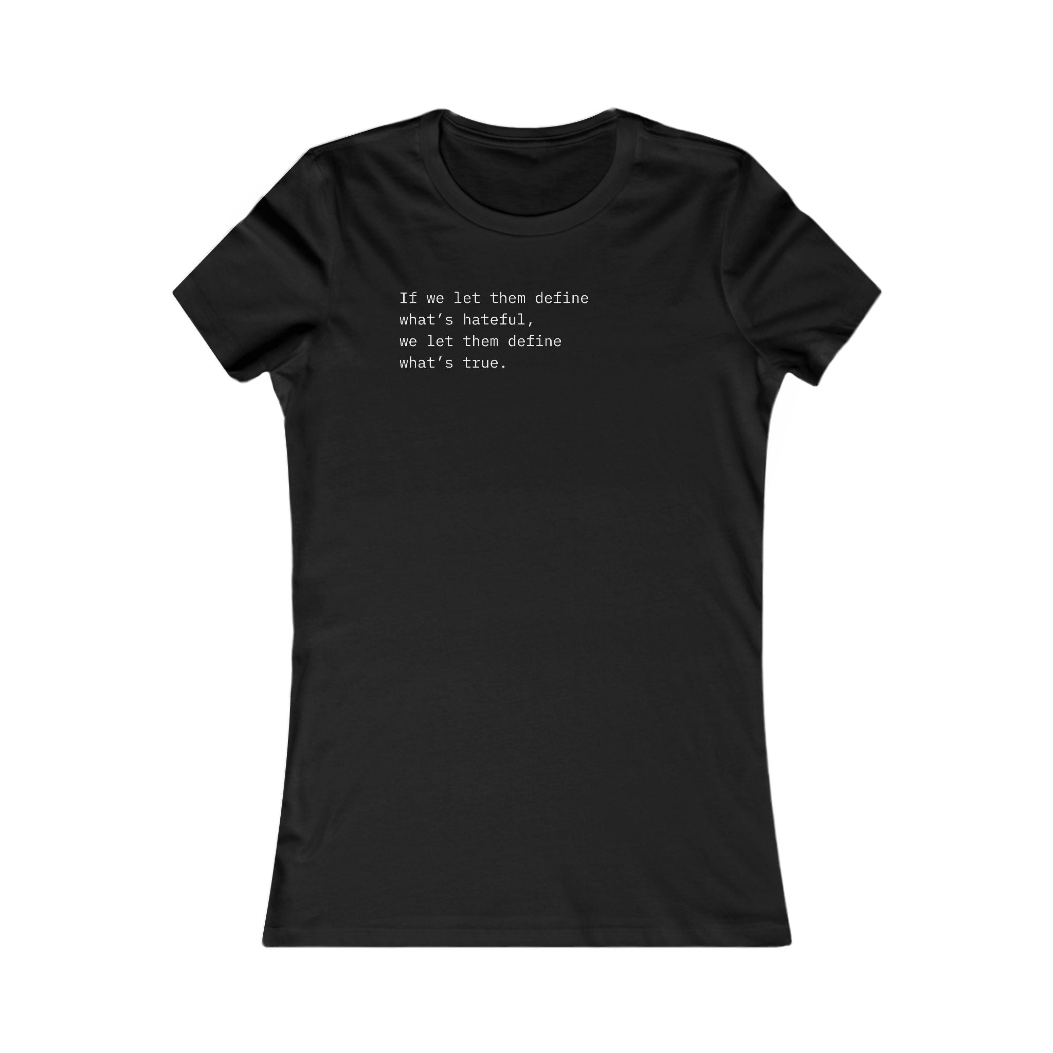 "POWER TO DEFINE" Tee – Thinker Edition (Women’s Fit) • Free Speech Series