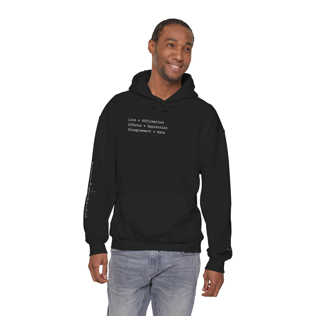 "FALSE EQUATION" Hoodie – Thinker Edition • Free Speech Series