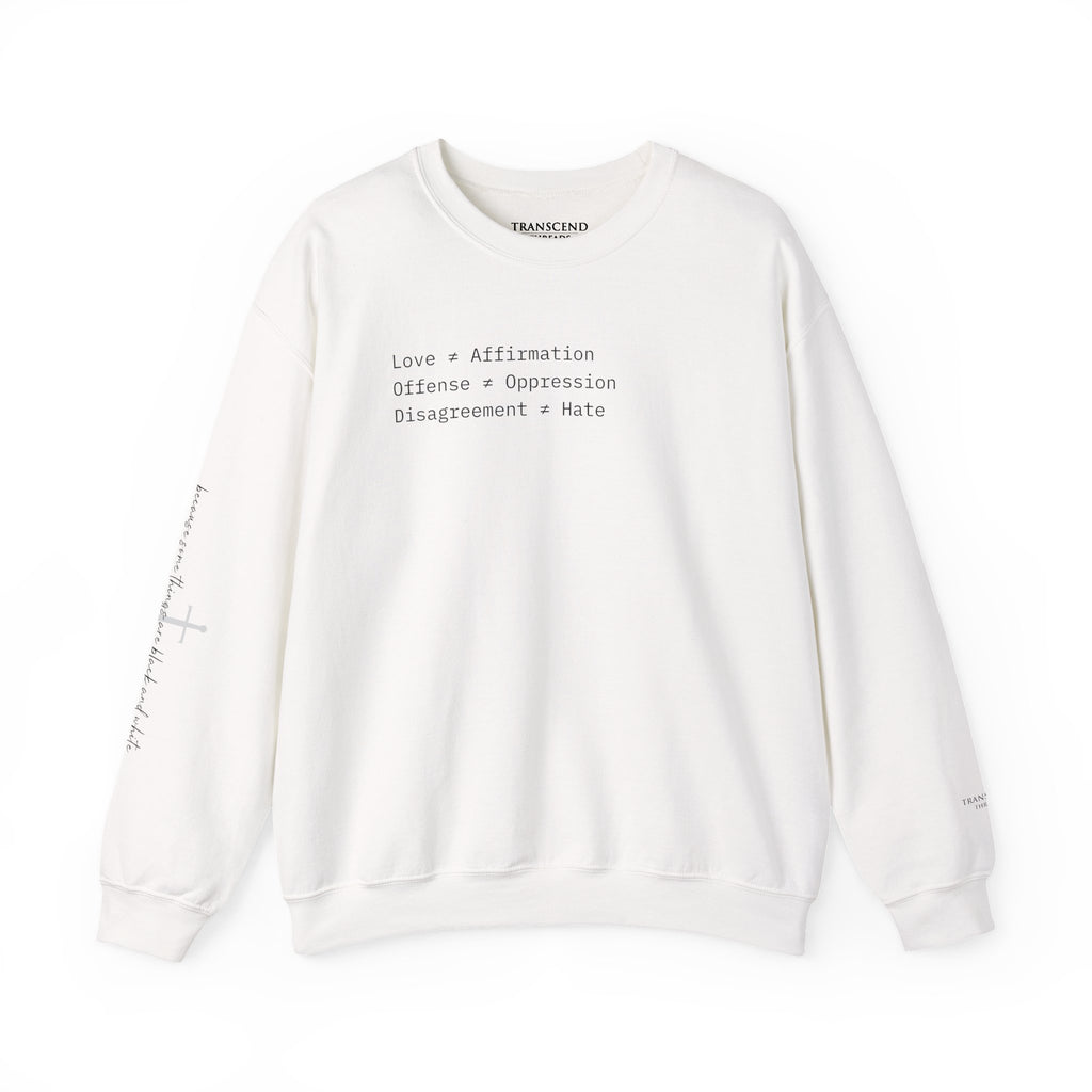 "FALSE EQUATION" Sweatshirt – Thinker Edition • Free Speech Series