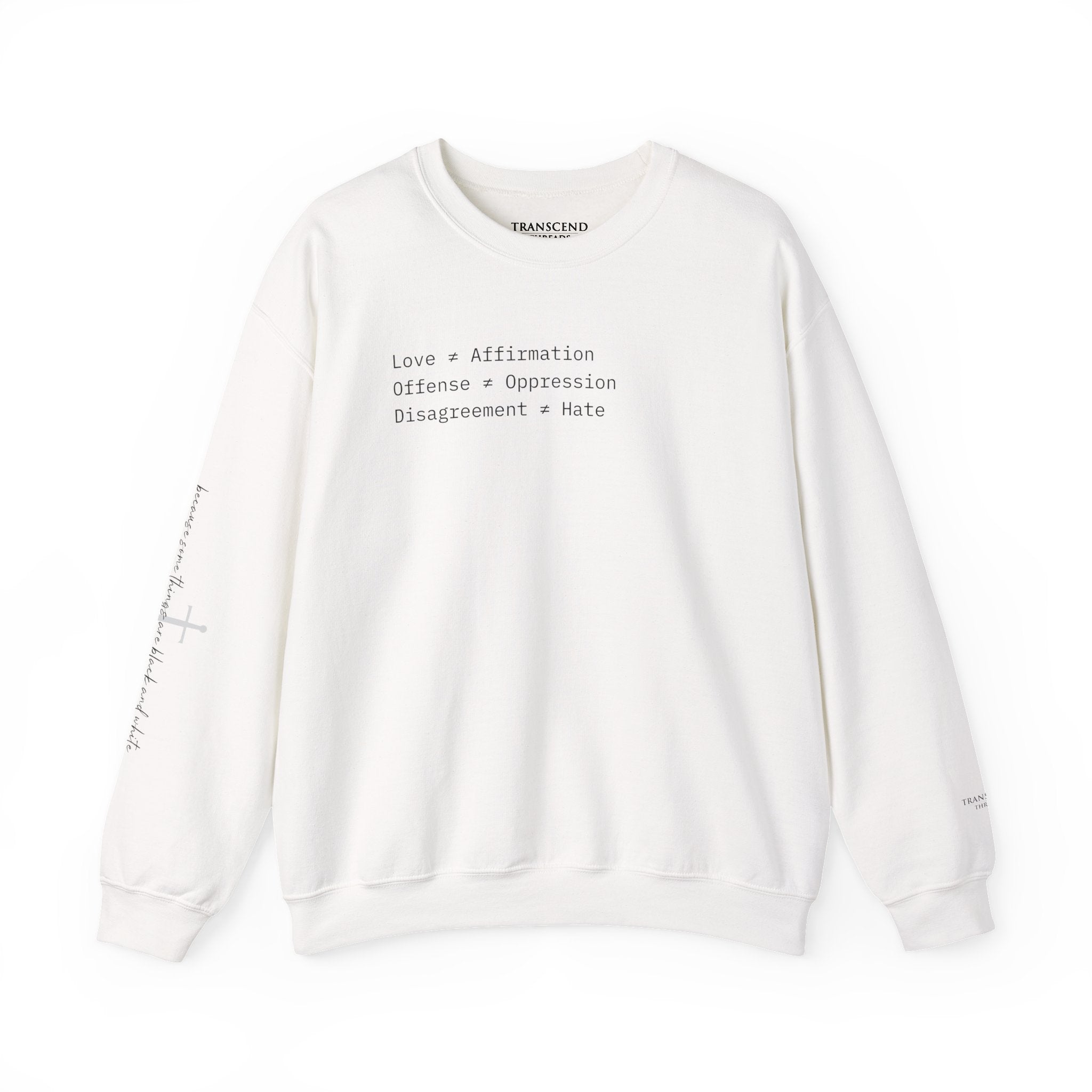 "FALSE EQUATION" Sweatshirt – Thinker Edition • Free Speech Series