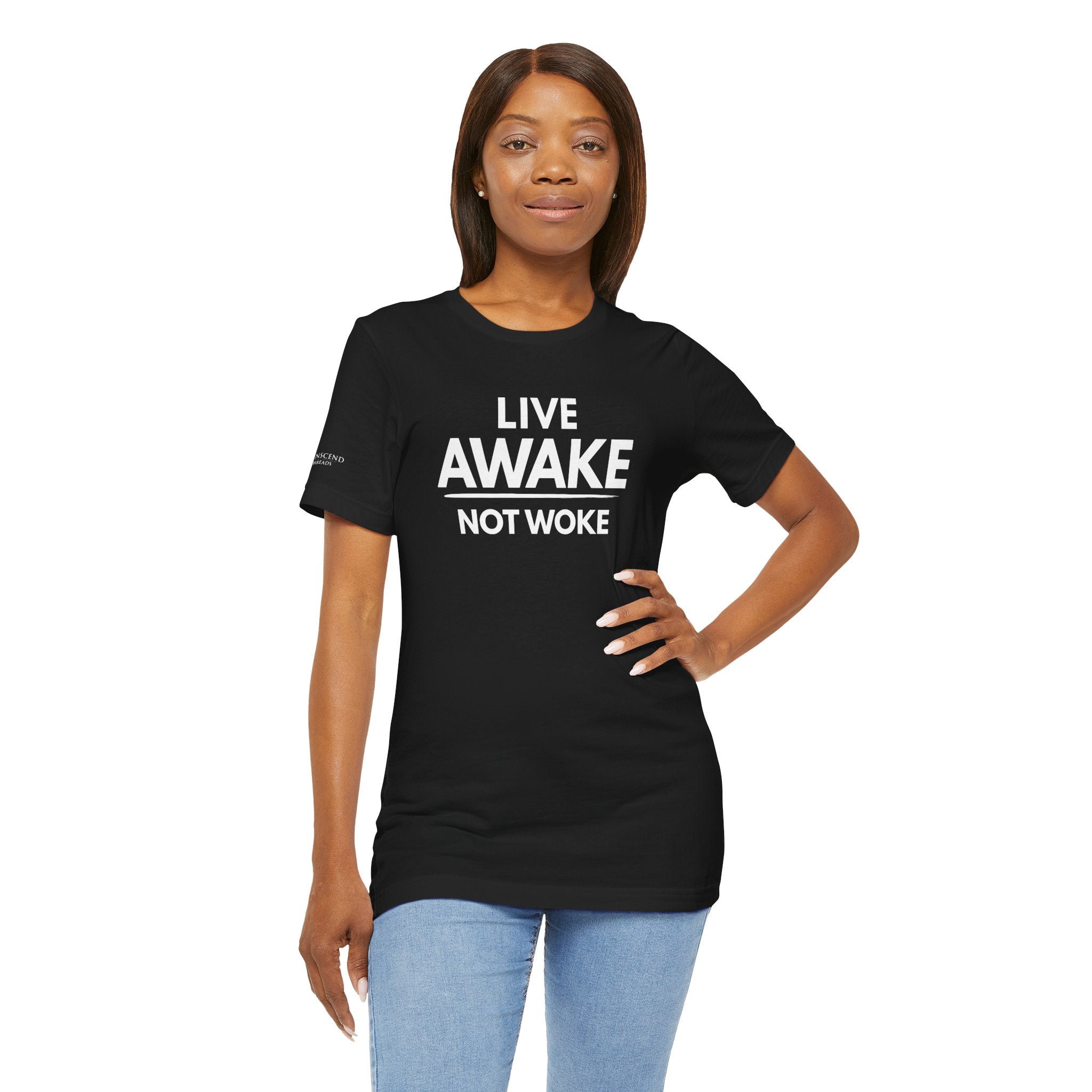 "LIVE AWAKE" Tee – Bold Edition • Free Speech Series