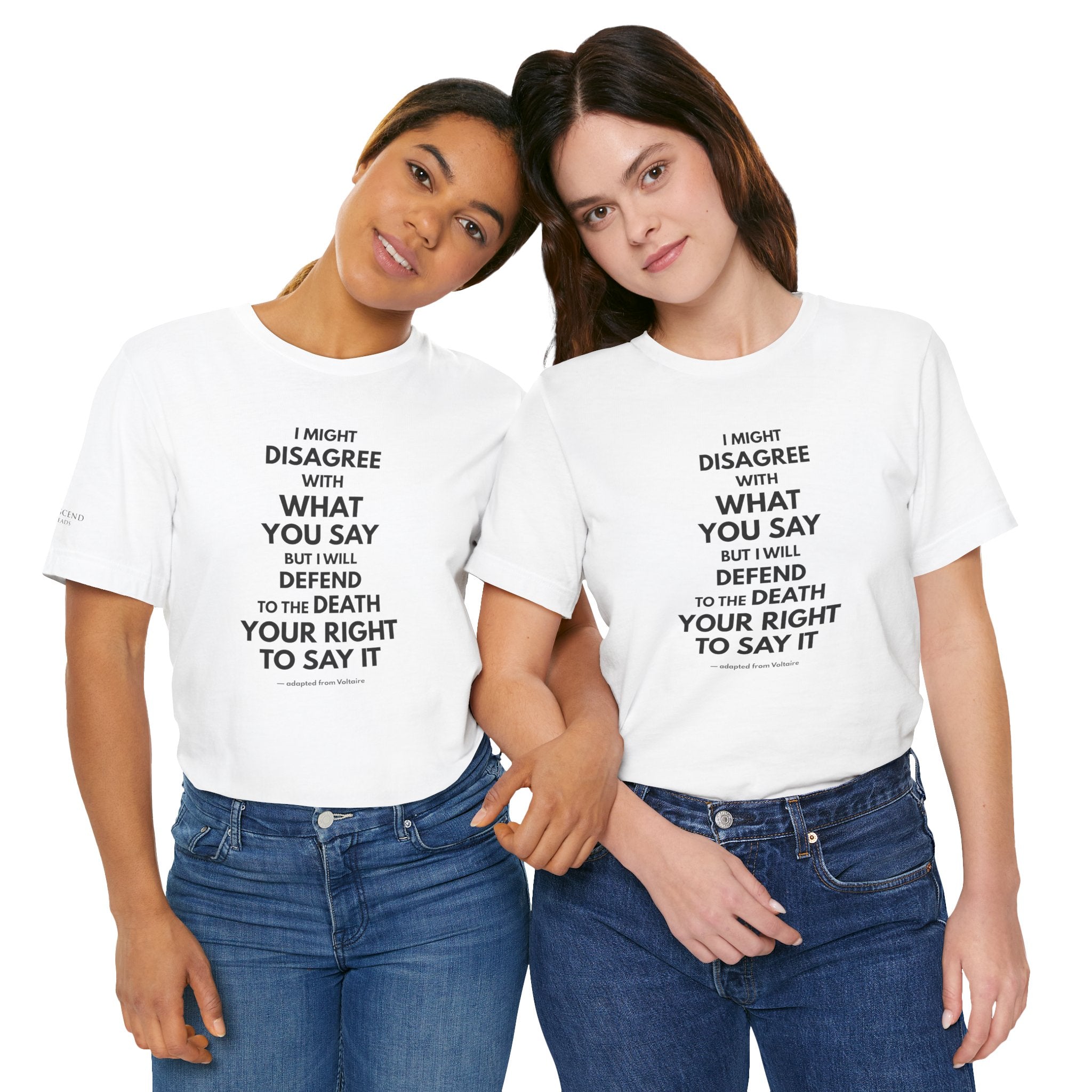 "DISAGREE BUT DEFEND" Tee – Bold Edition • Free Speech Series