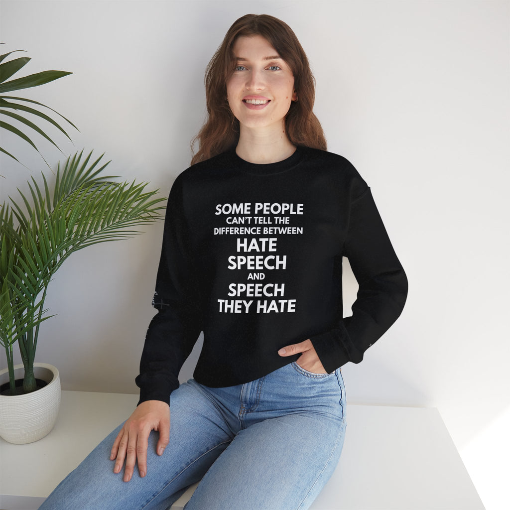 "SPEECH THEY HATE" Sweatshirt – Bold Edition • Free Speech Series