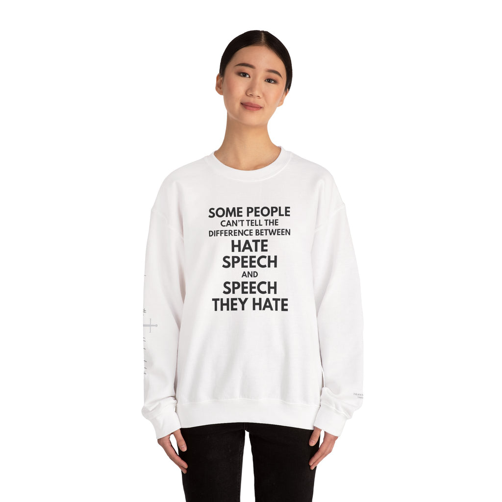 "SPEECH THEY HATE" Sweatshirt – Bold Edition • Free Speech Series