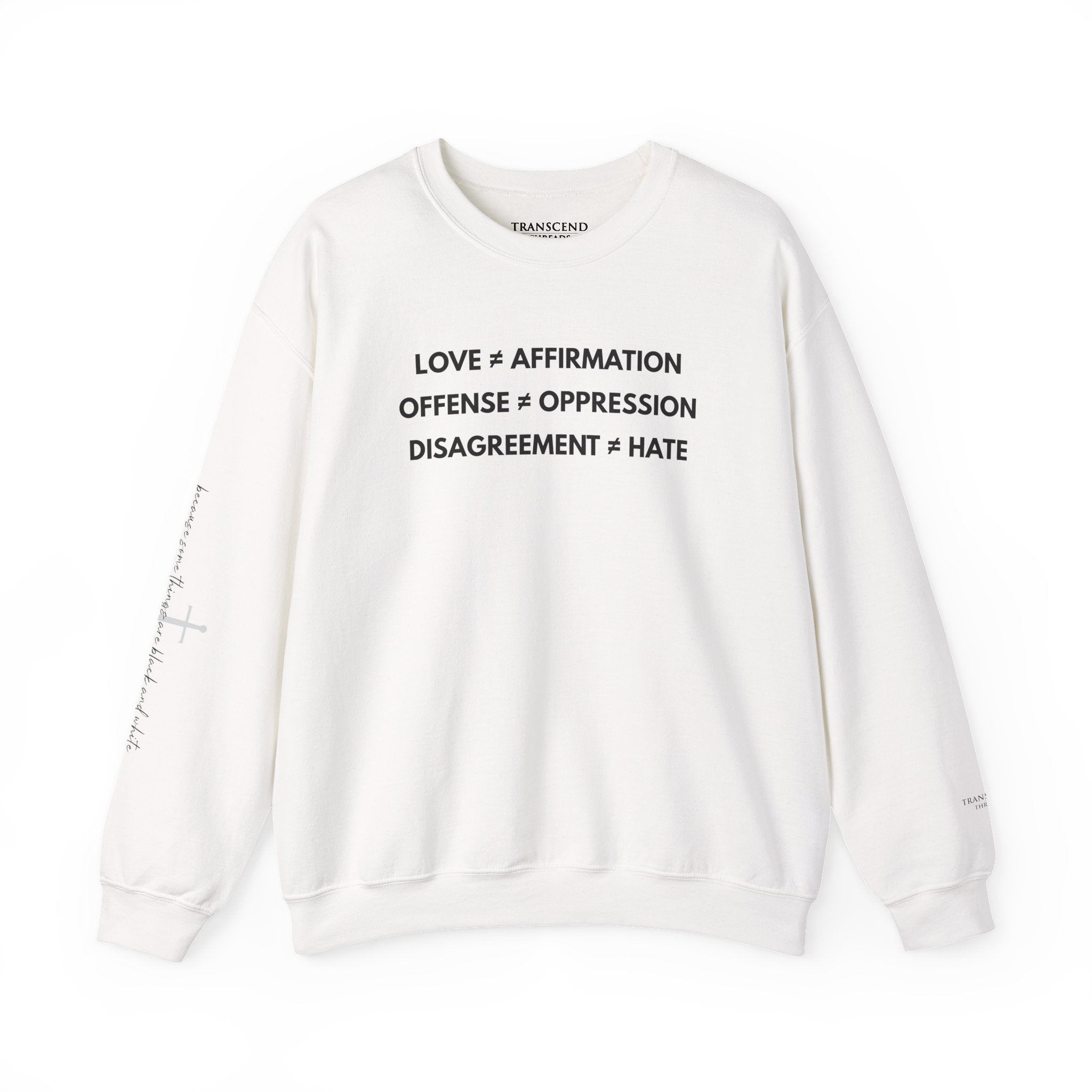 "FALSE EQUATION" Sweatshirt – Bold Edition • Free Speech Series