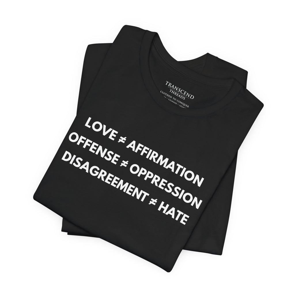 "FALSE EQUATION” Tee – Bold Edition • Free Speech Series