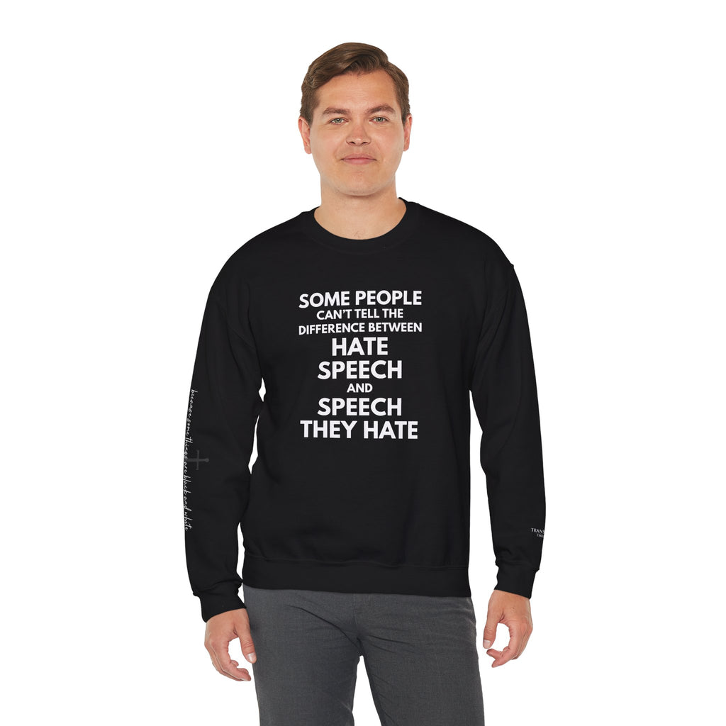 "SPEECH THEY HATE" Sweatshirt – Bold Edition • Free Speech Series
