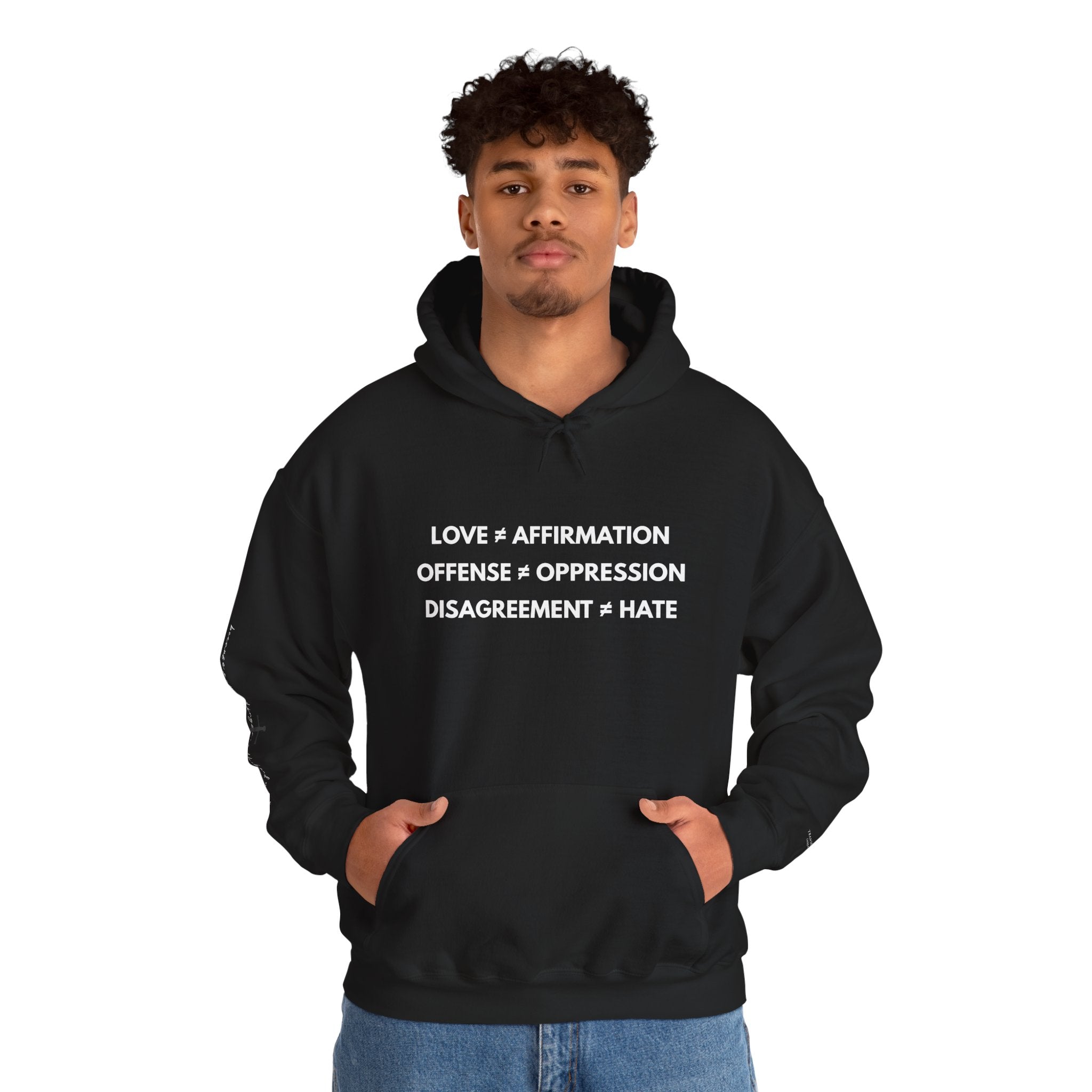 "FALSE EQUATION" Hoodie – Bold Edition • Free Speech Series