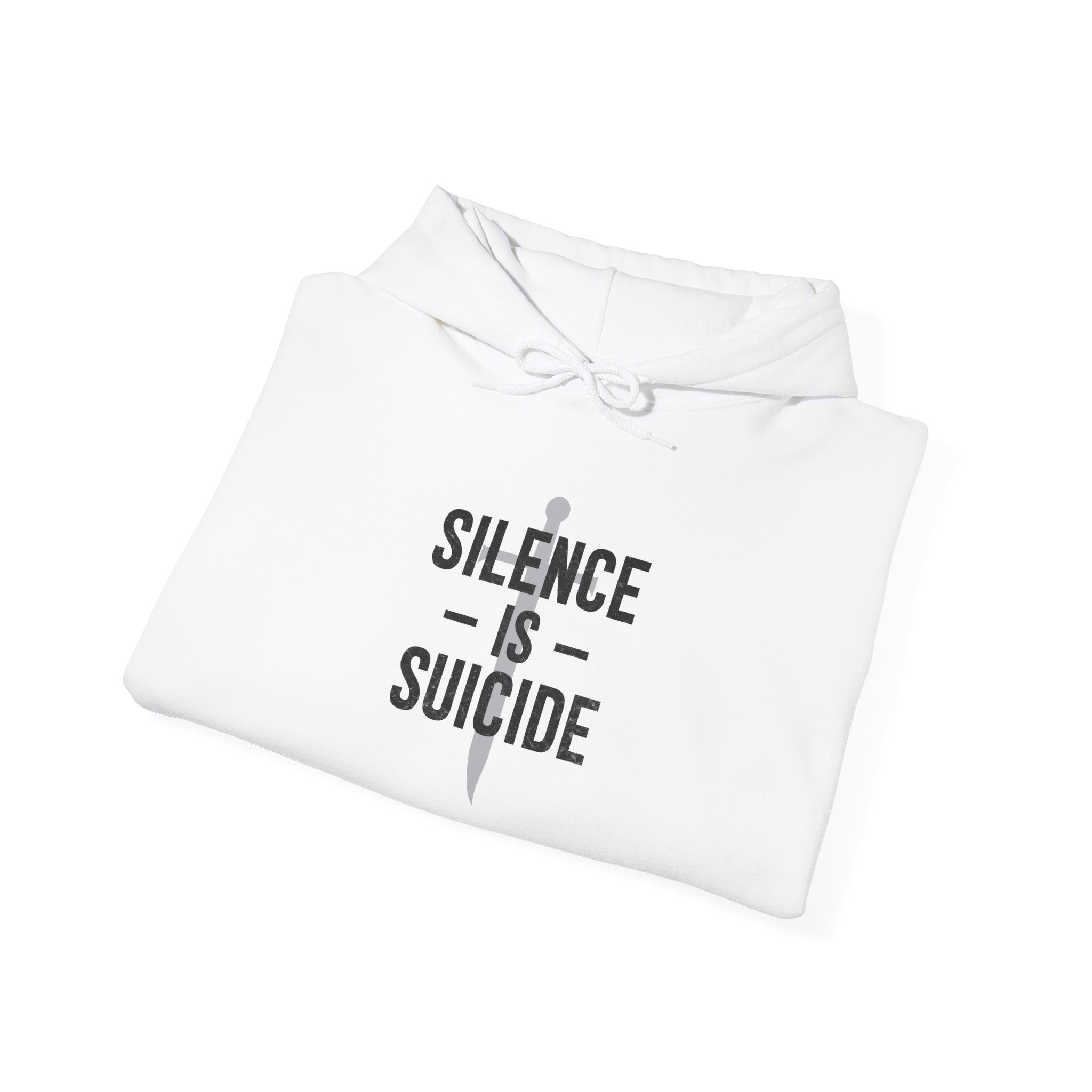 "SILENCE IS SUICIDE" Hoodie – Bold Edition • Free Speech Series