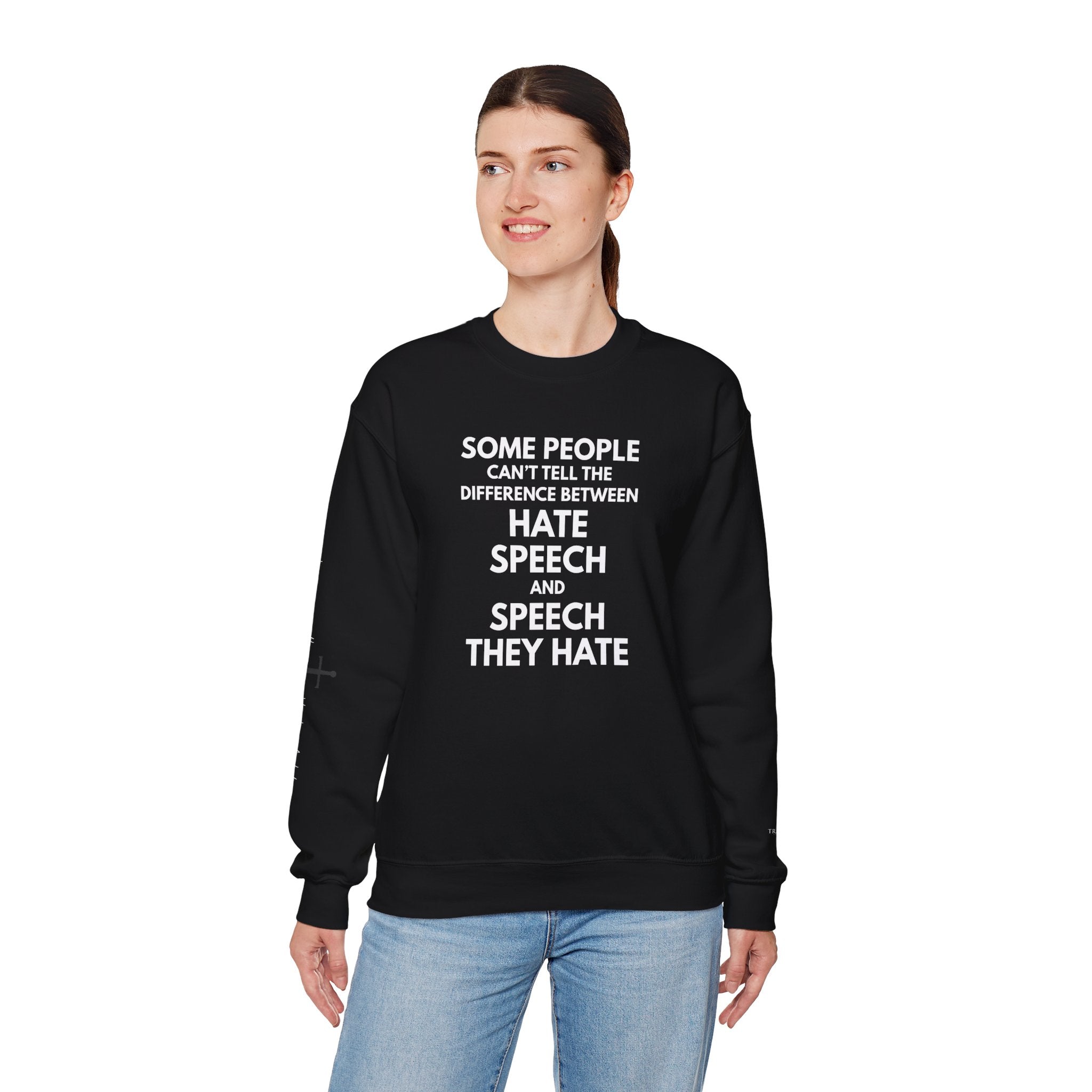 "SPEECH THEY HATE" Sweatshirt – Bold Edition • Free Speech Series