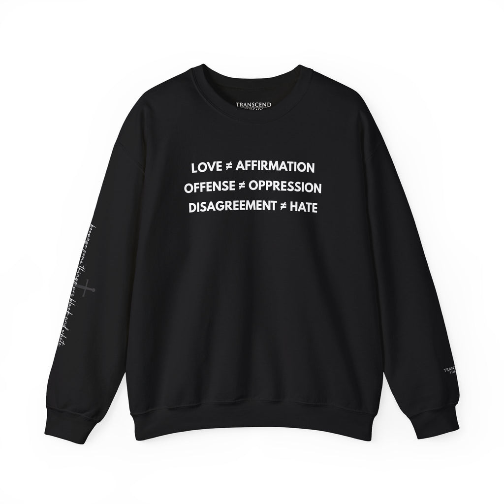"FALSE EQUATION" Sweatshirt – Bold Edition • Free Speech Series