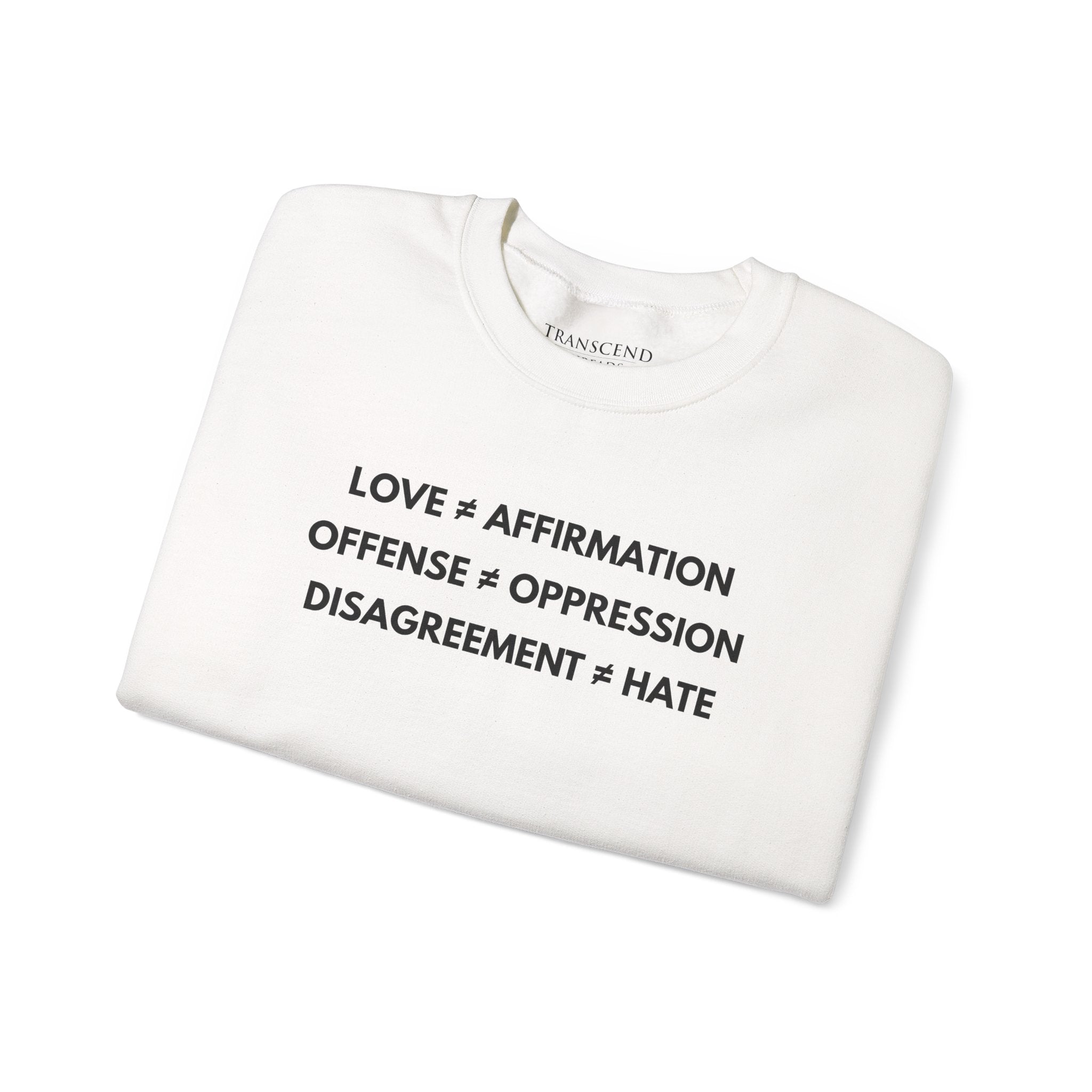 "FALSE EQUATION" Sweatshirt – Bold Edition • Free Speech Series