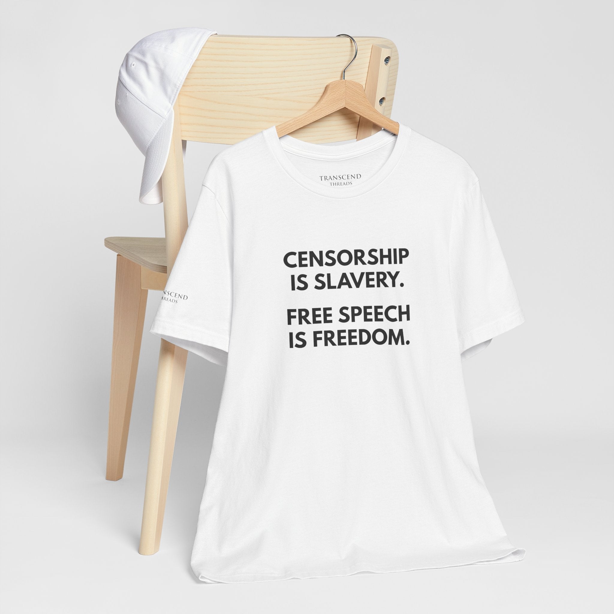 "CENSORSHIP IS SLAVERY" Tee – Bold Edition • Free Speech Series