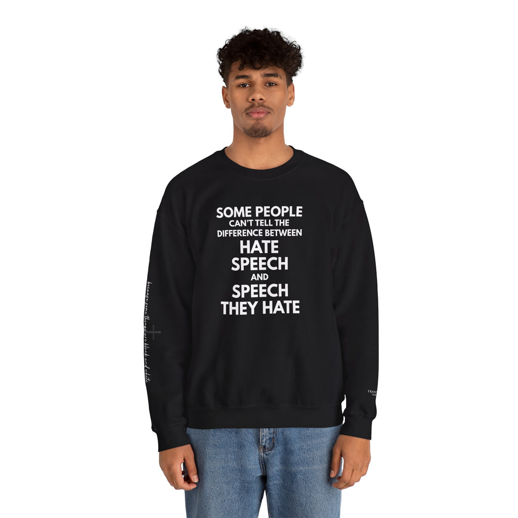 "SPEECH THEY HATE" Sweatshirt – Bold Edition • Free Speech Series