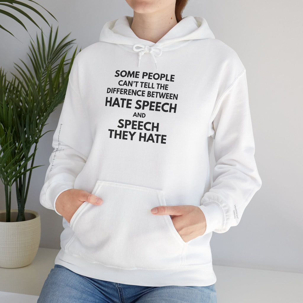 "SPEECH THEY HATE" Hoodie – Bold Edition • Free Speech Series