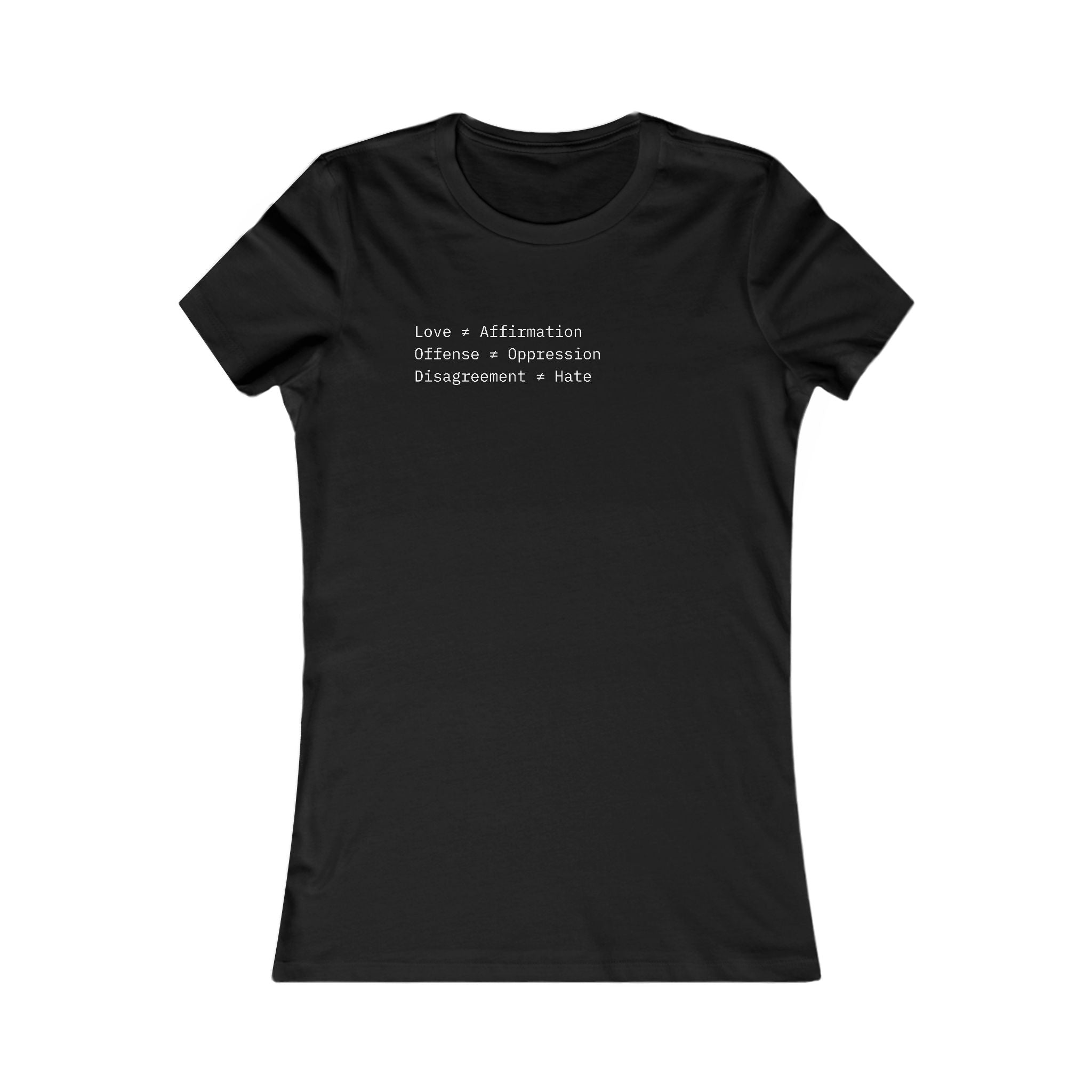"FALSE EQUATION” Tee – Thinker Edition (Women’s Fit) • Free Speech Series