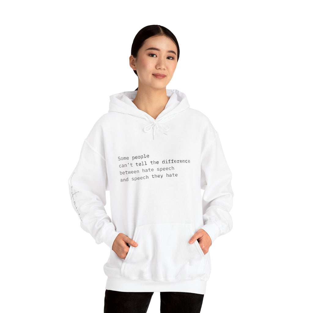 "SPEECH THEY HATE" Hoodie – Thinker Edition • Free Speech Series