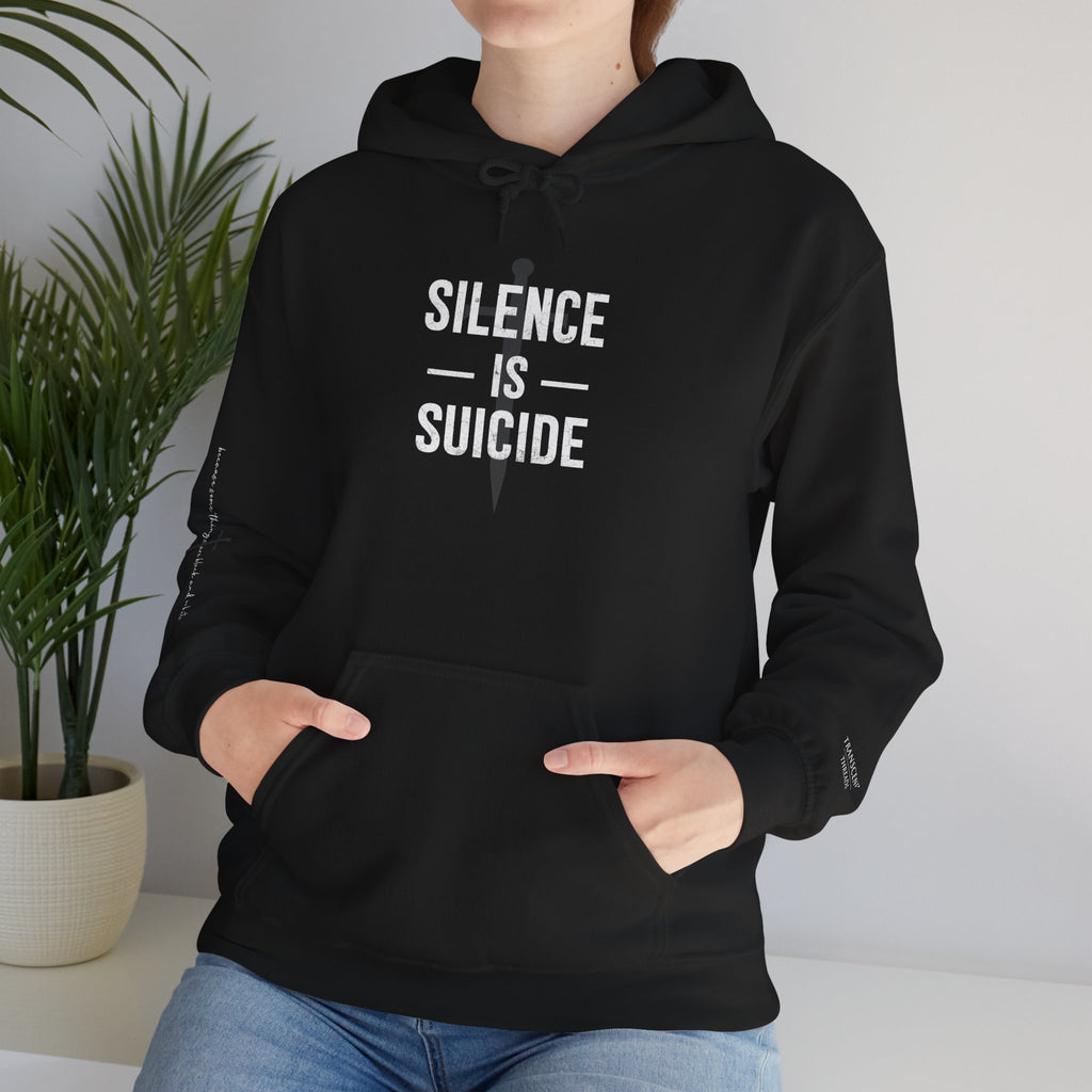 "SILENCE IS SUICIDE" Hoodie – Bold Edition • Free Speech Series