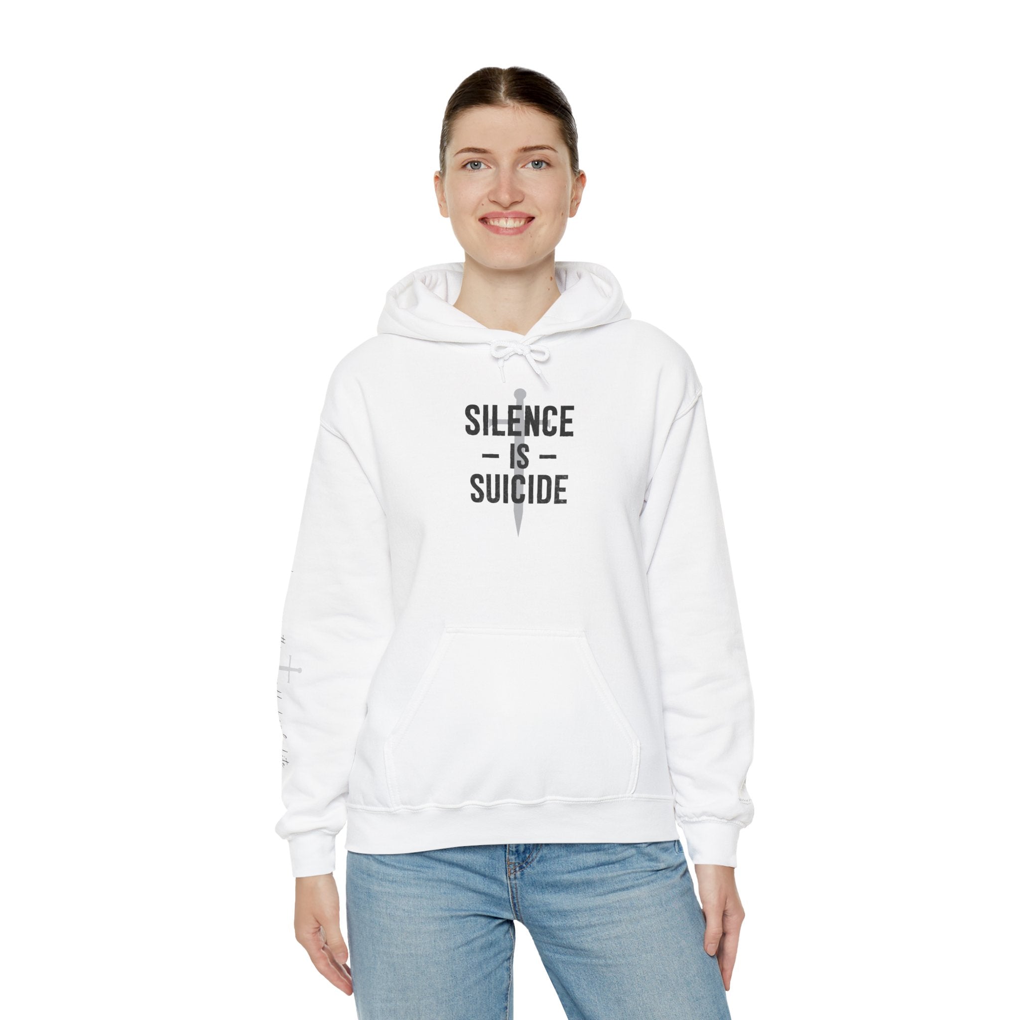 "SILENCE IS SUICIDE" Hoodie – Bold Edition • Free Speech Series