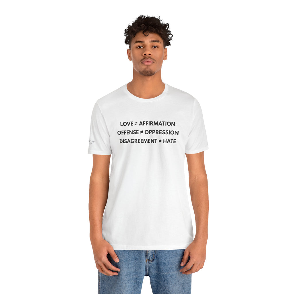 "FALSE EQUATION” Tee – Bold Edition • Free Speech Series