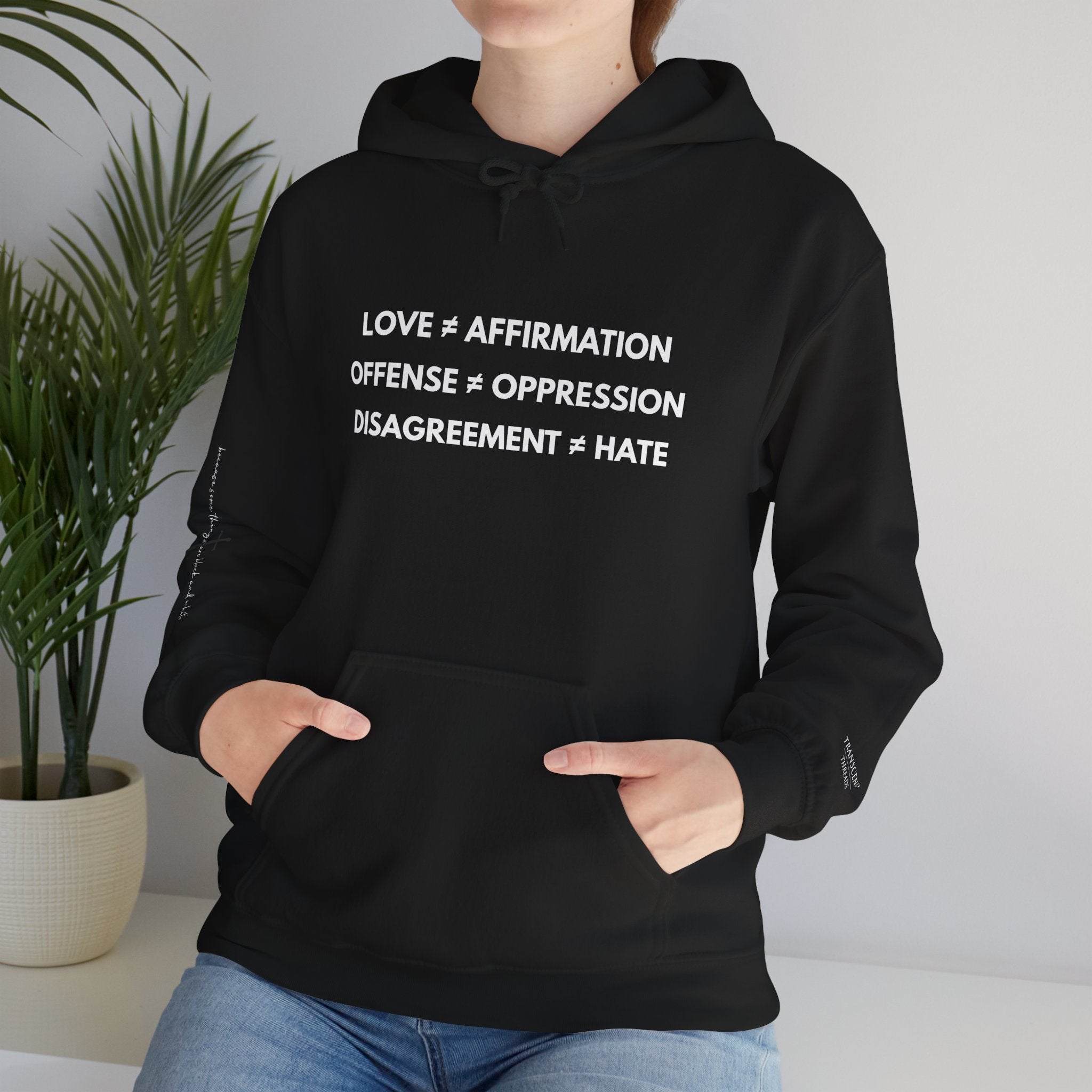 "FALSE EQUATION" Hoodie – Bold Edition • Free Speech Series