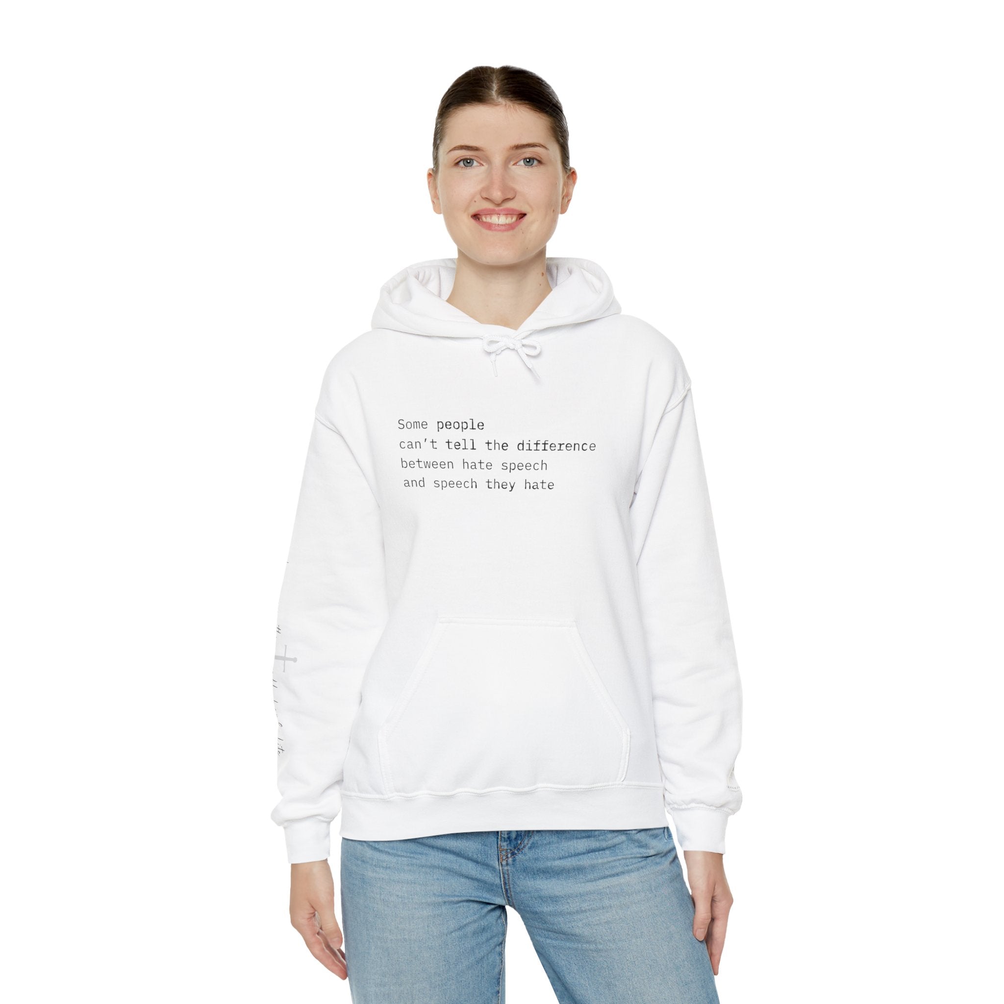 "SPEECH THEY HATE" Hoodie – Thinker Edition • Free Speech Series