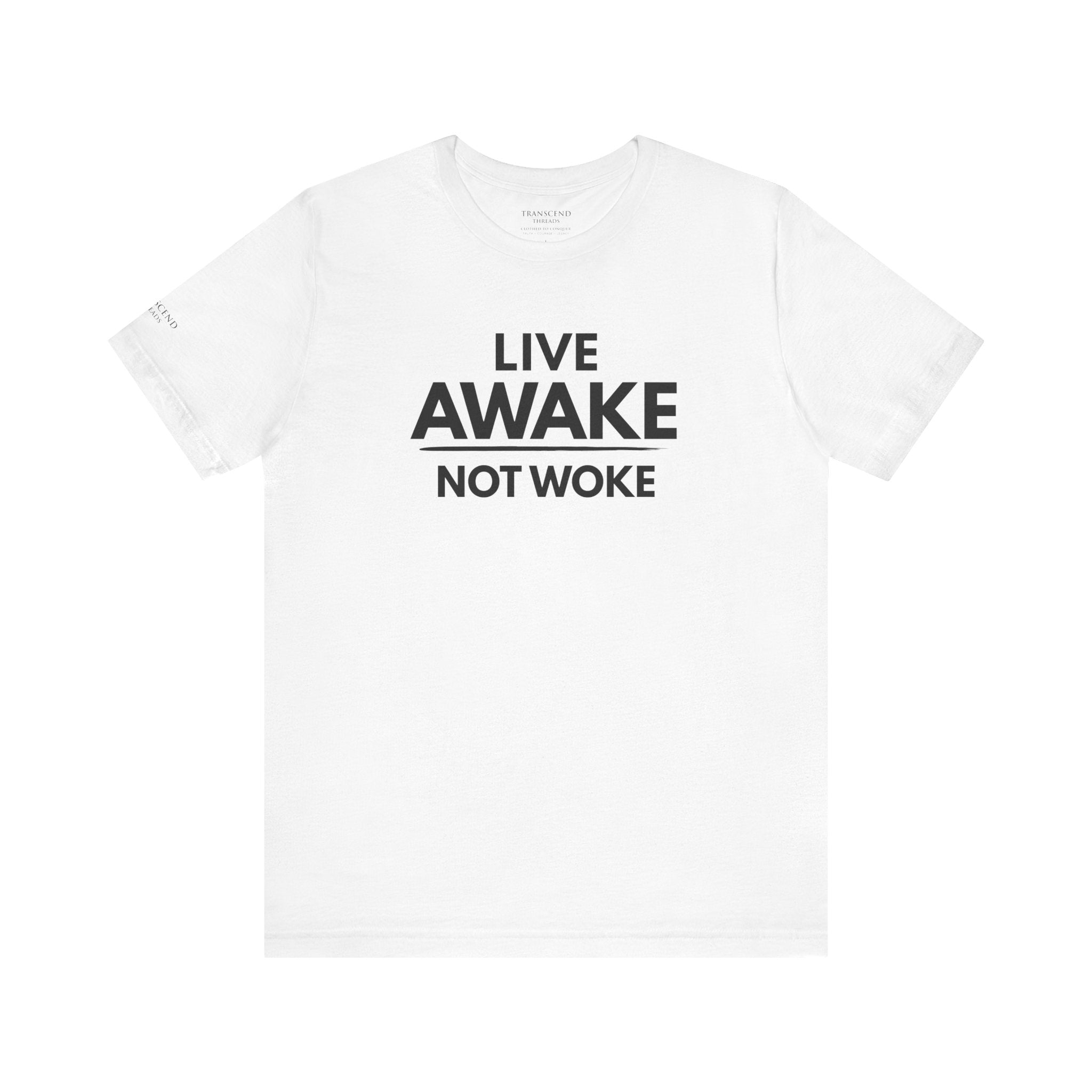 "LIVE AWAKE" Tee – Bold Edition • Free Speech Series